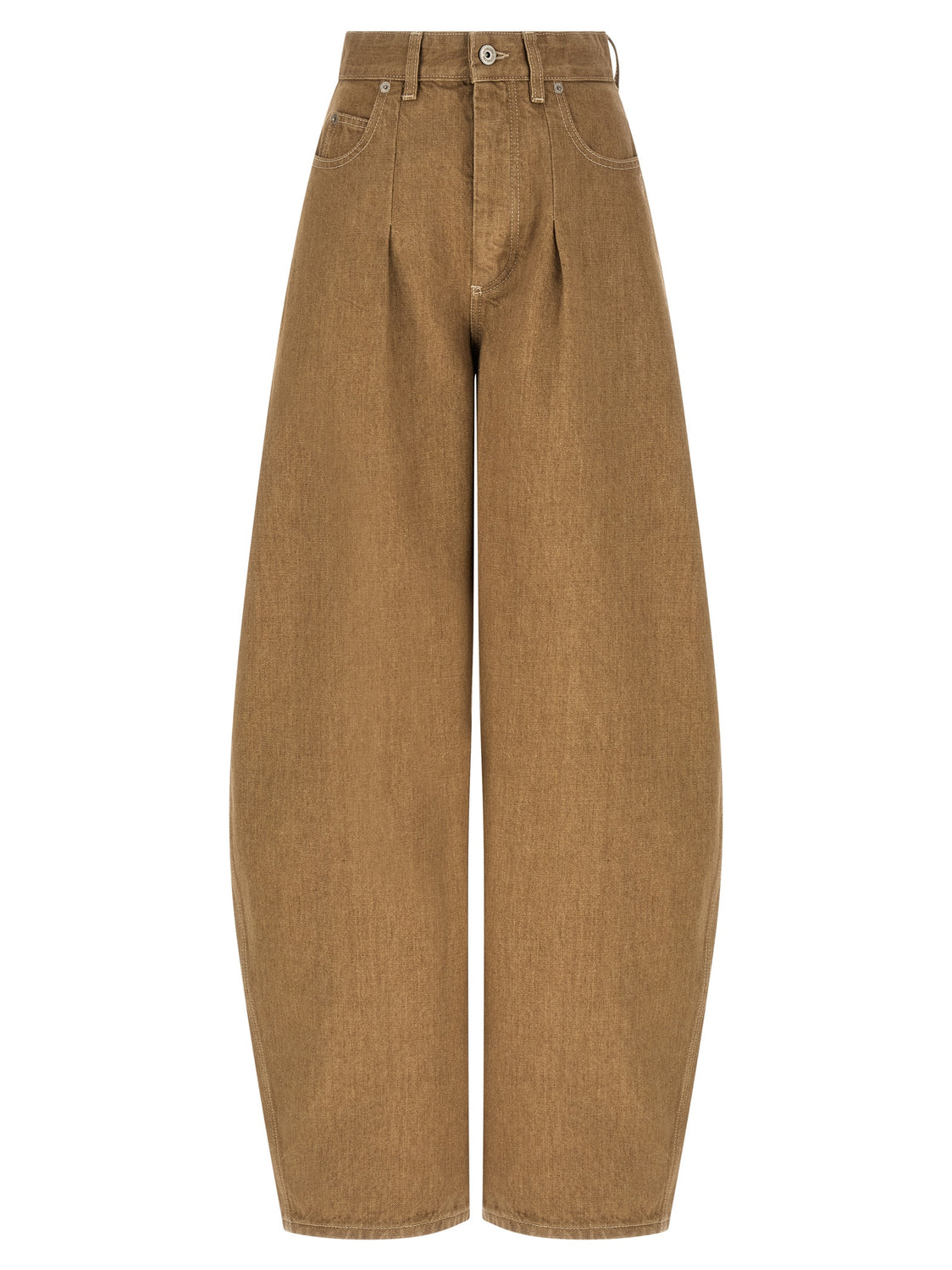 Beige Cotton Jeans Denim