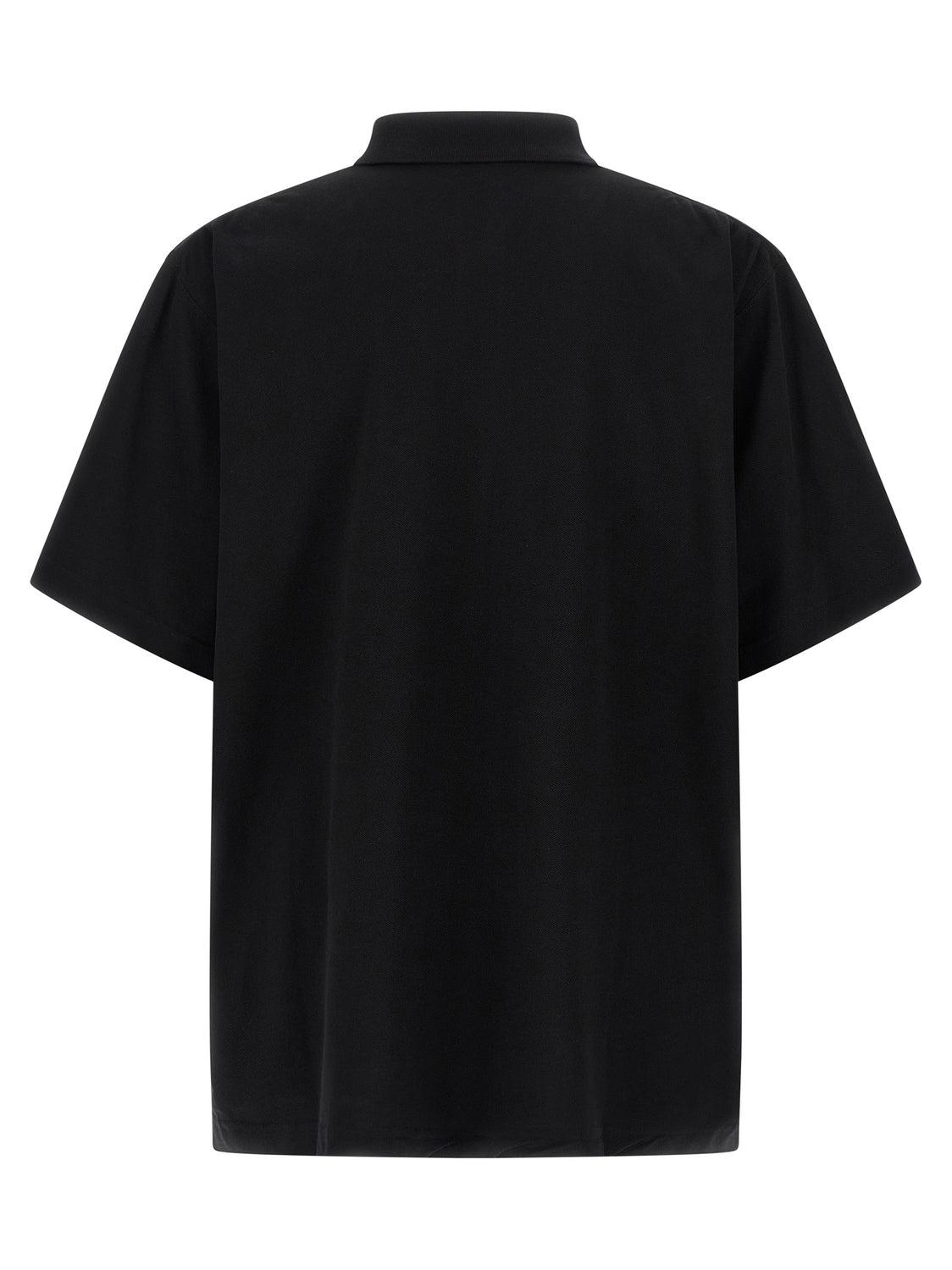 Black Cotton Polo Shirt
