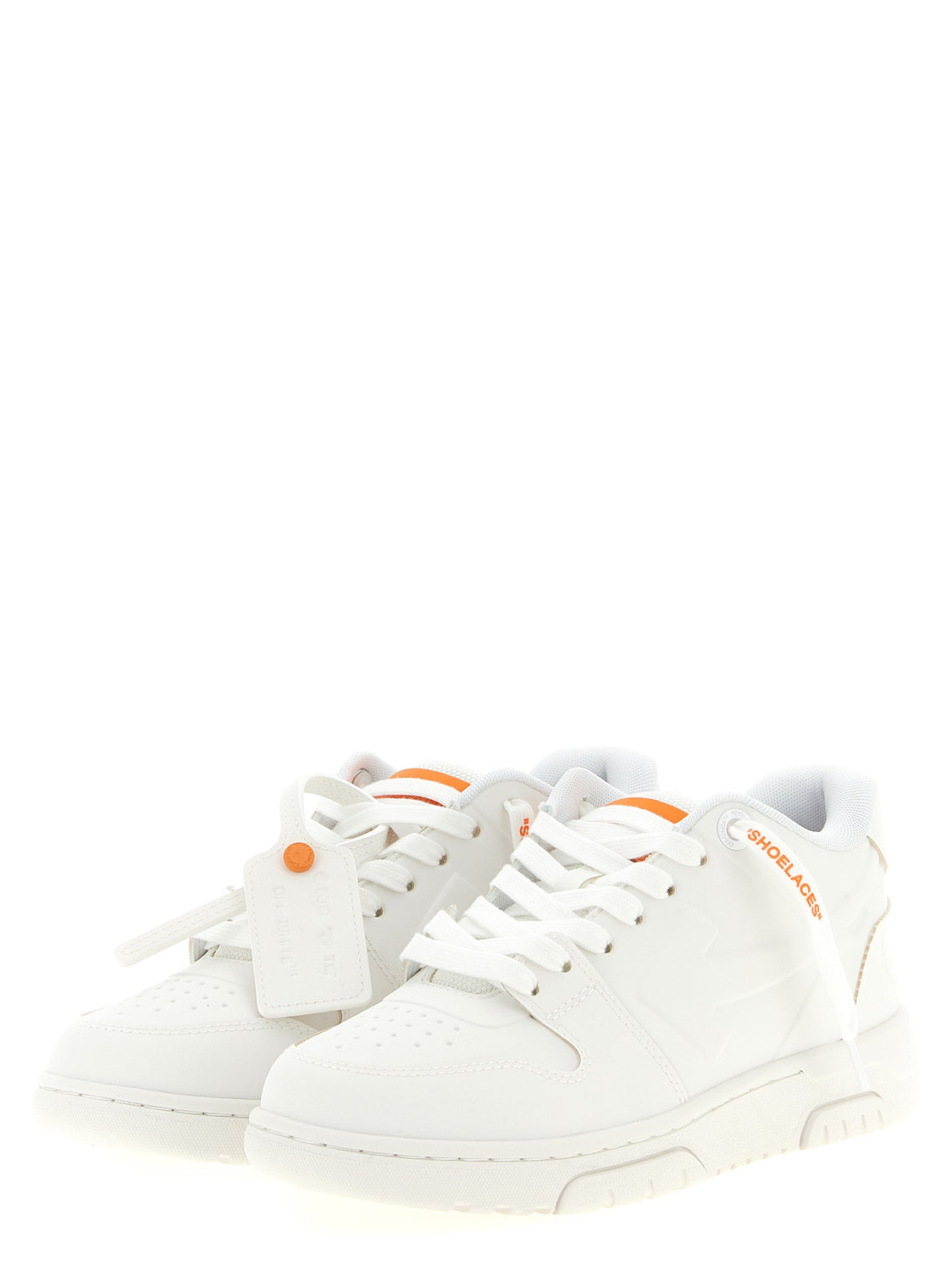 Orange Plastic Athletic Sneakers