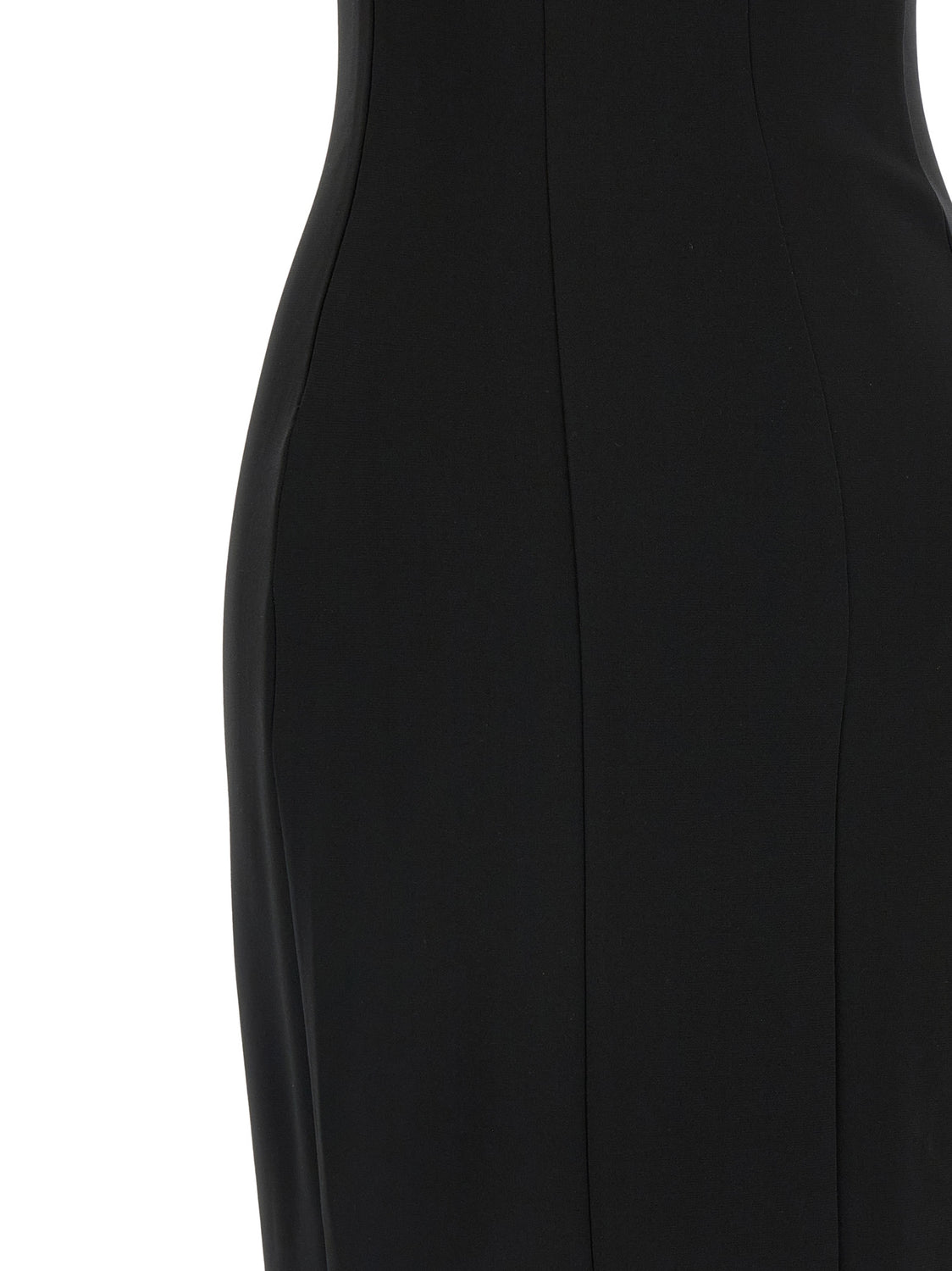 Black Viscose Long Dress