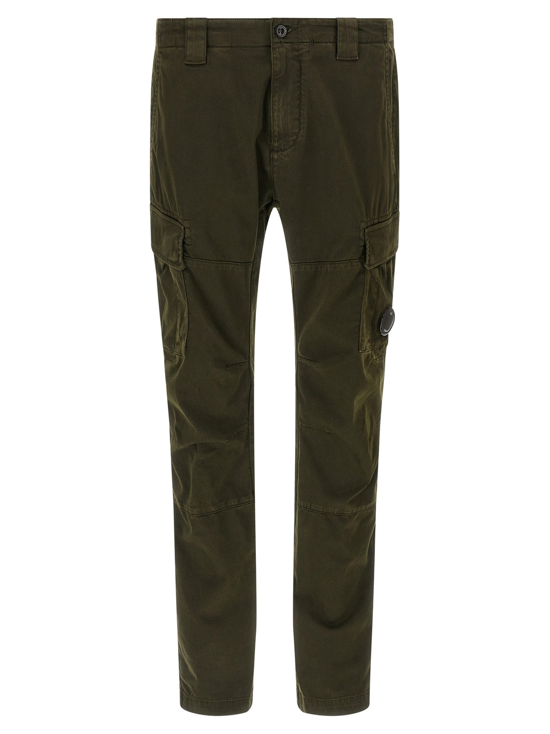 Bicolor Cotton Cargo Pants
