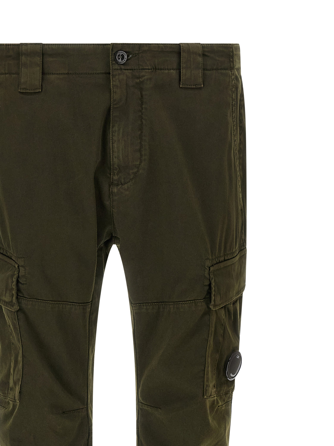 Bicolor Cotton Cargo Pants