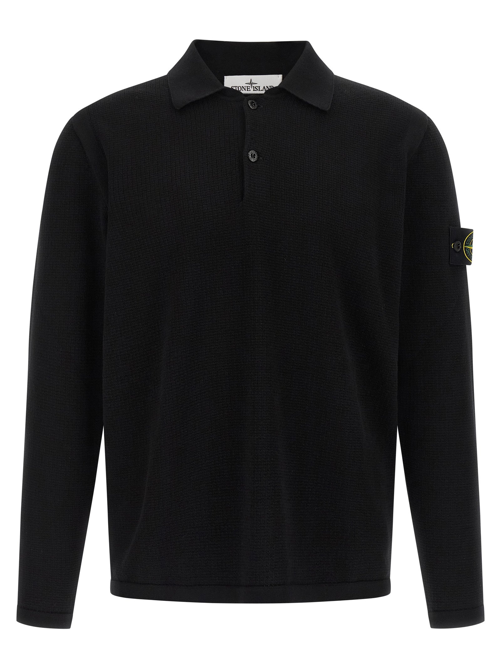 Black Cotton Polo Shirt