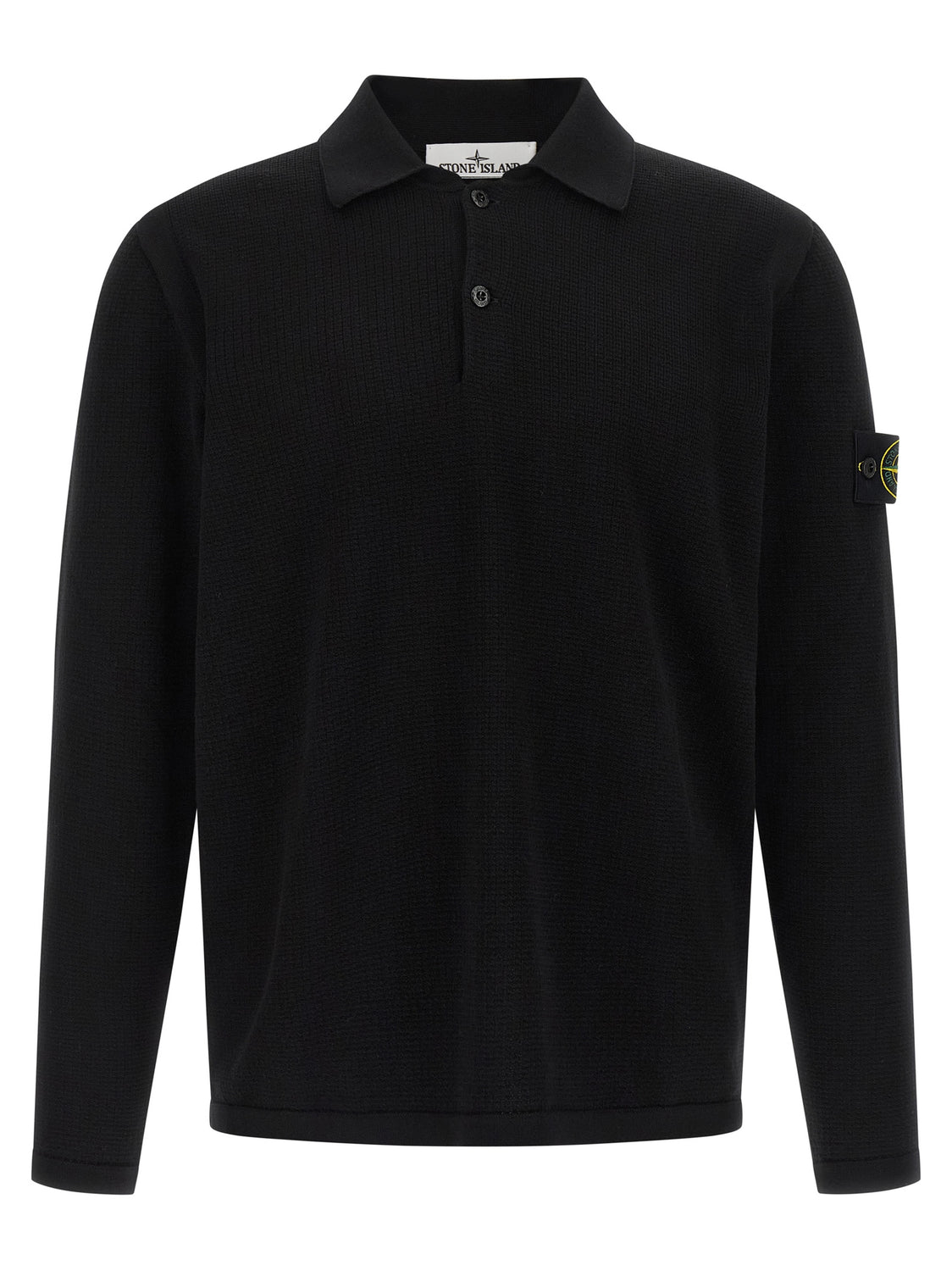 Black Cotton Polo Shirt