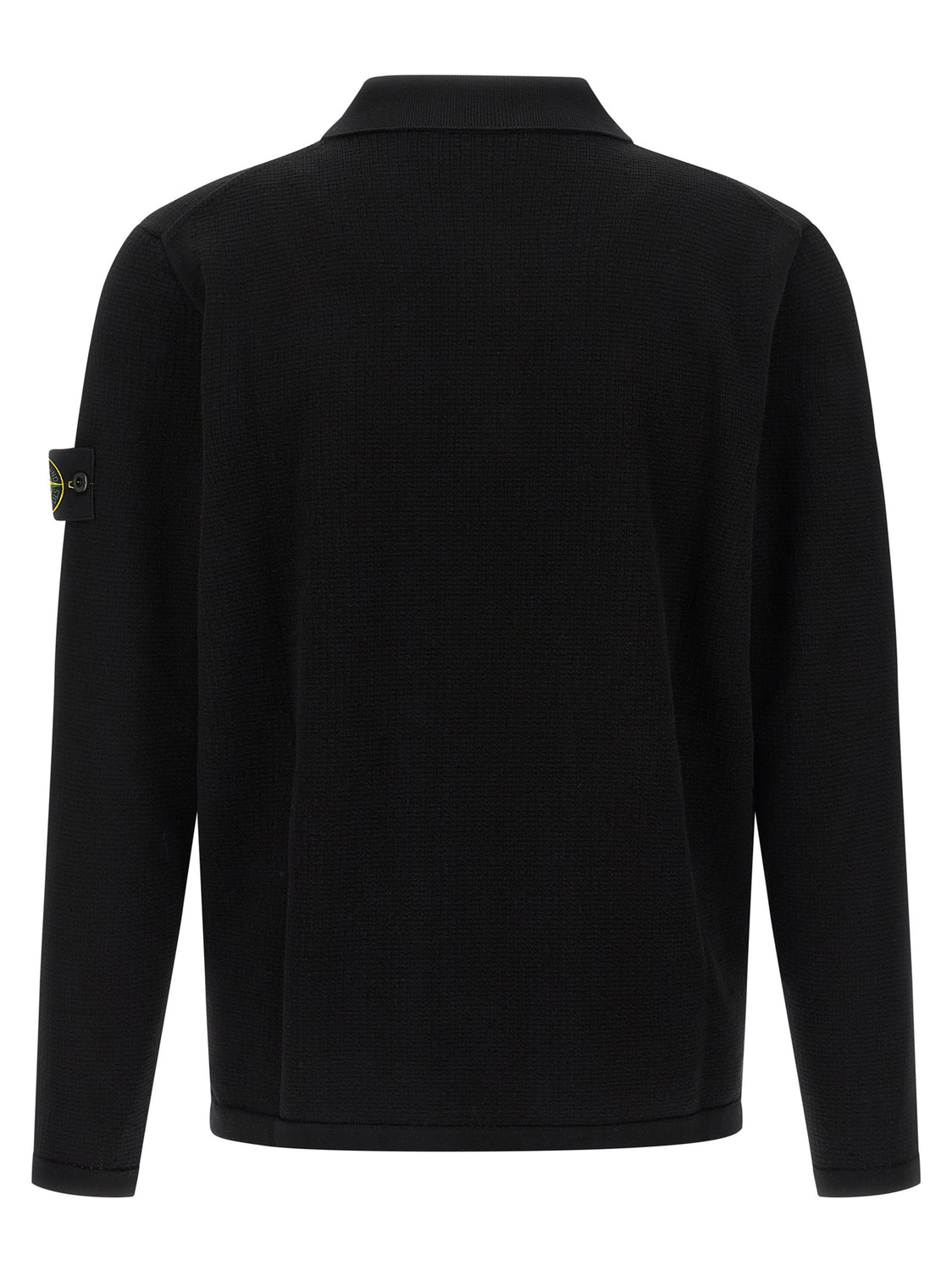 Black Cotton Polo Shirt