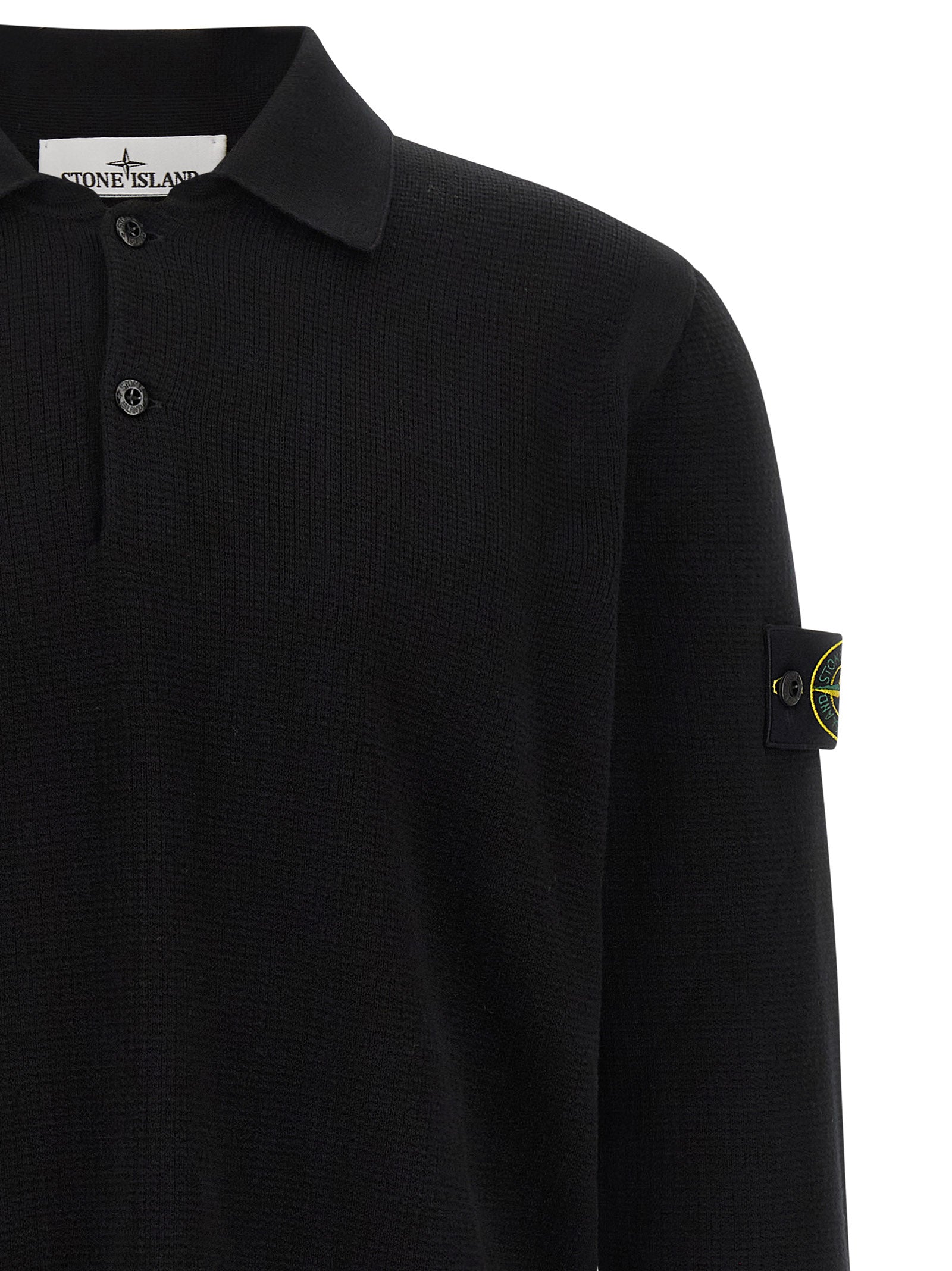Black Cotton Polo Shirt