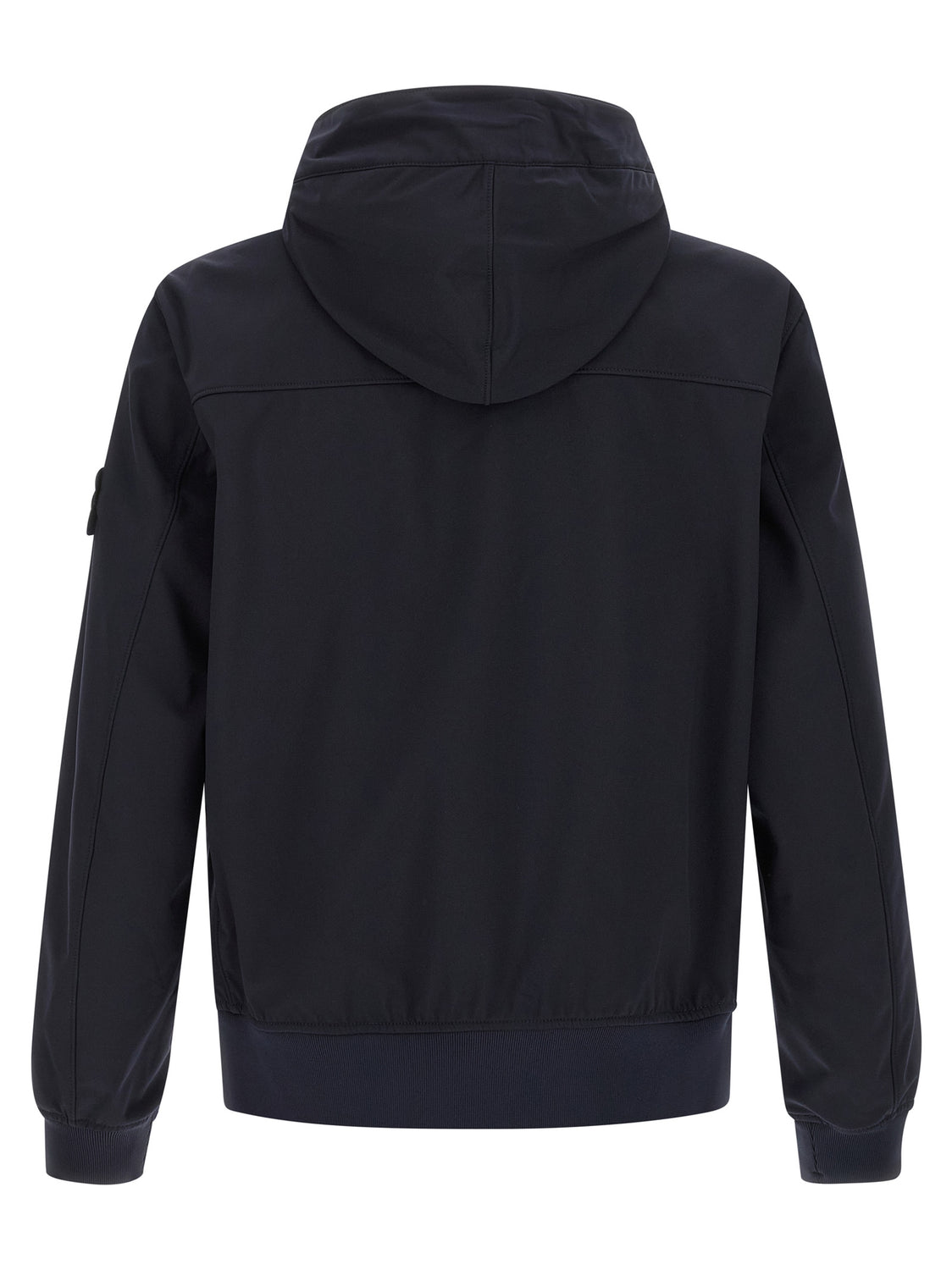 Blue Polyester Shell Jacket