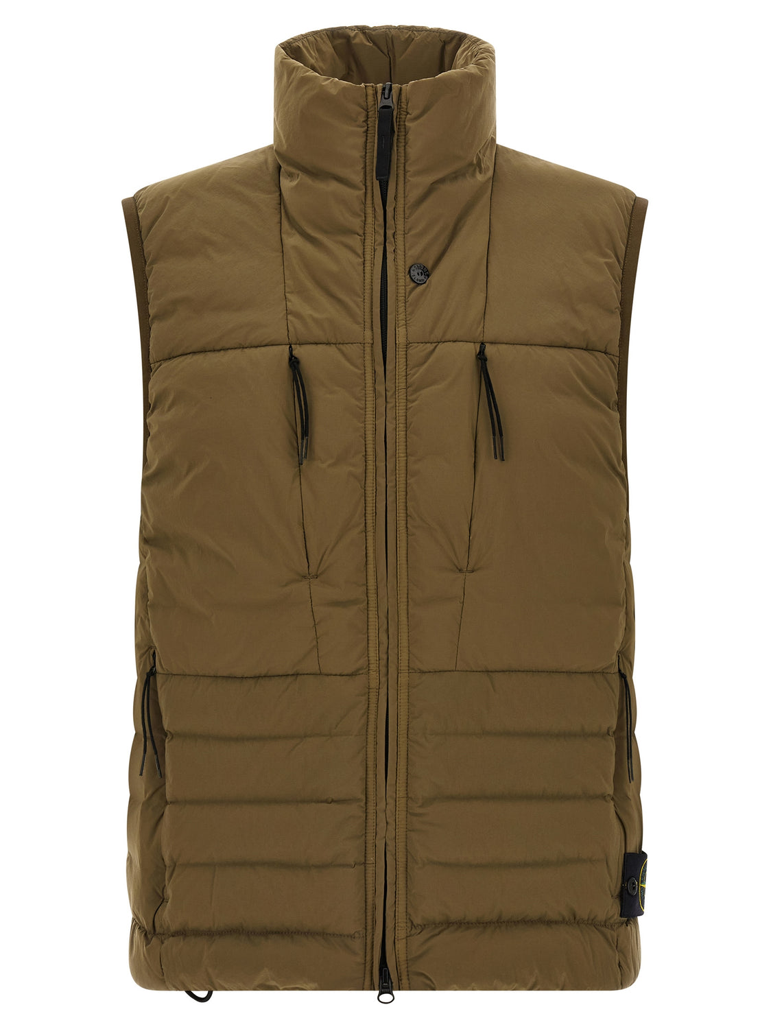 Bicolor Polyamide Sleeveless Jacket