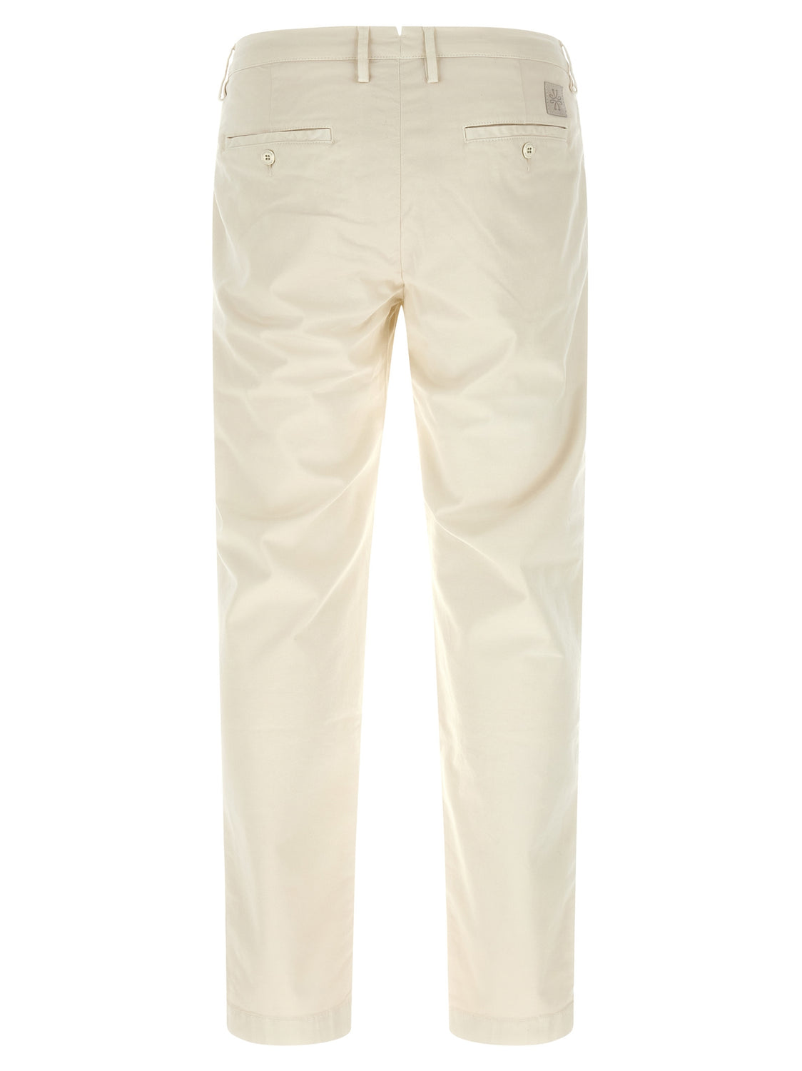 White Cotton Chino Pants