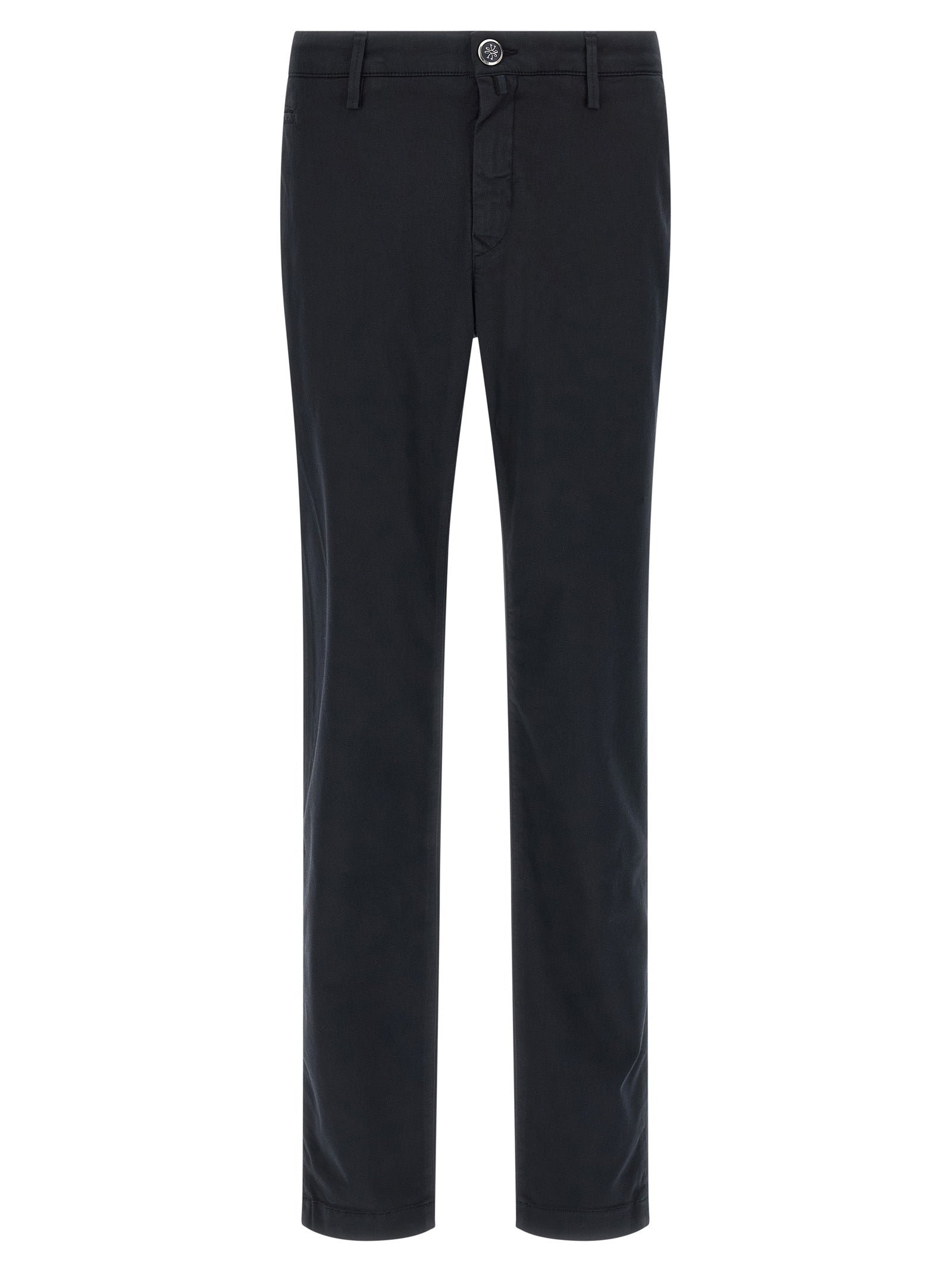 Blue Cotton Chino Pants