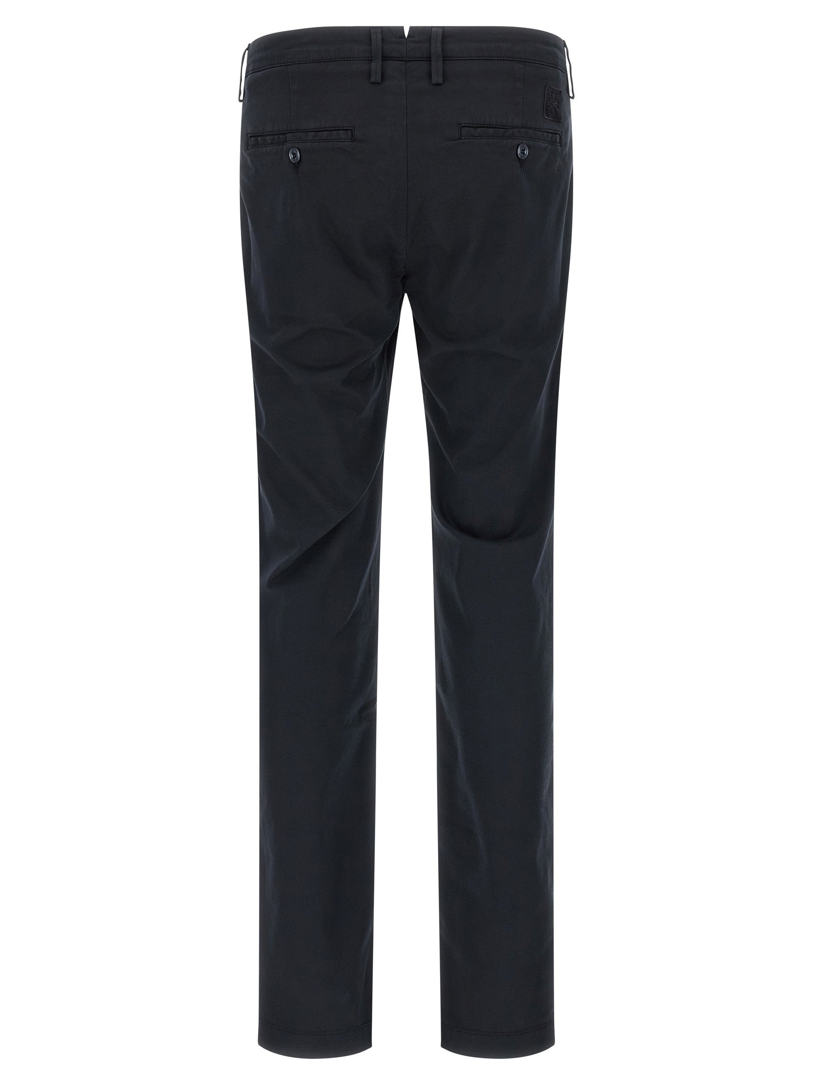 Blue Cotton Chino Pants