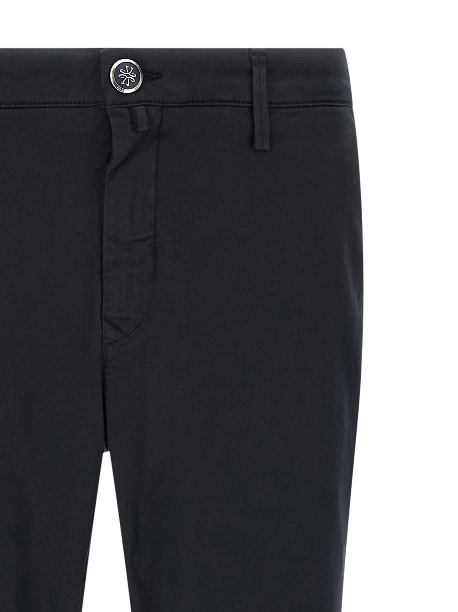Blue Cotton Chino Pants