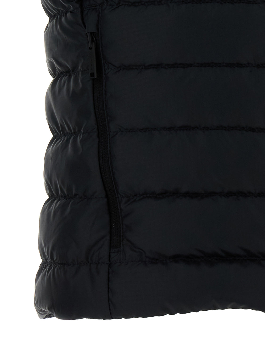 Black Polyamide Sleeveless Jacket