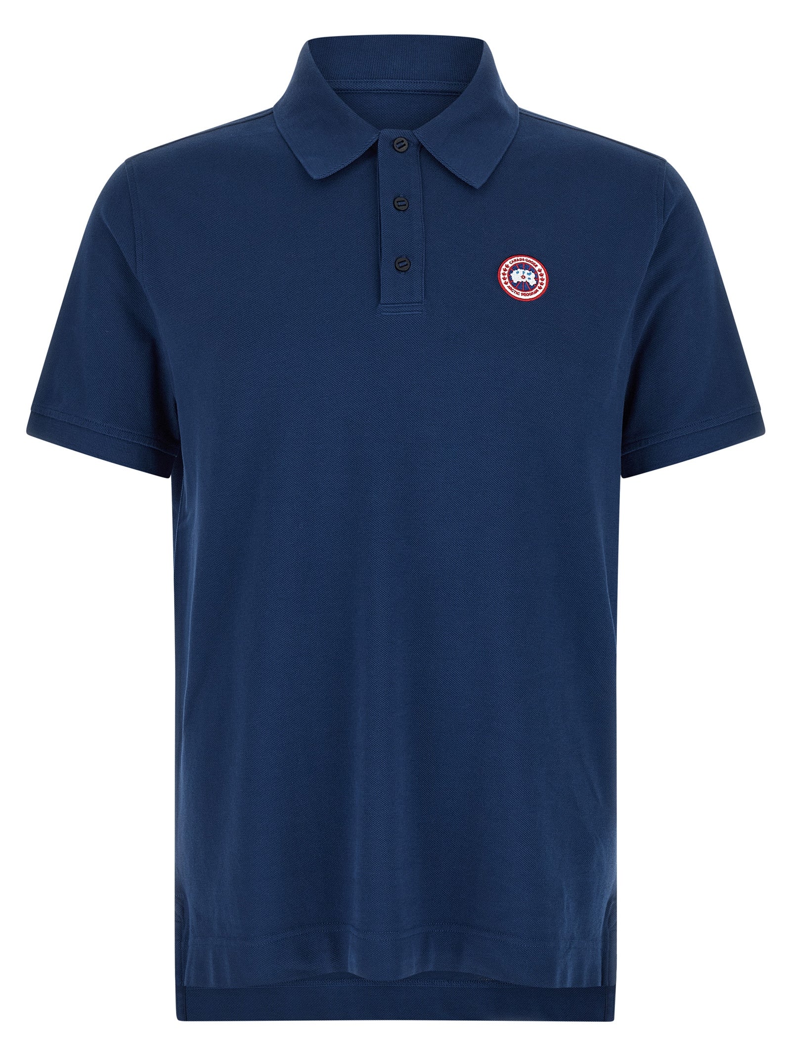 Blue Cotton Polo Shirt