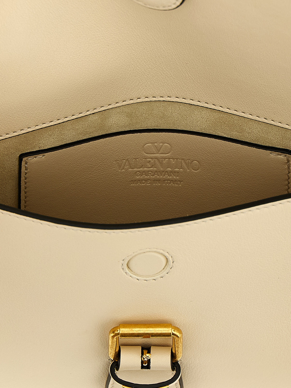White Calfskin Shoulder Bag