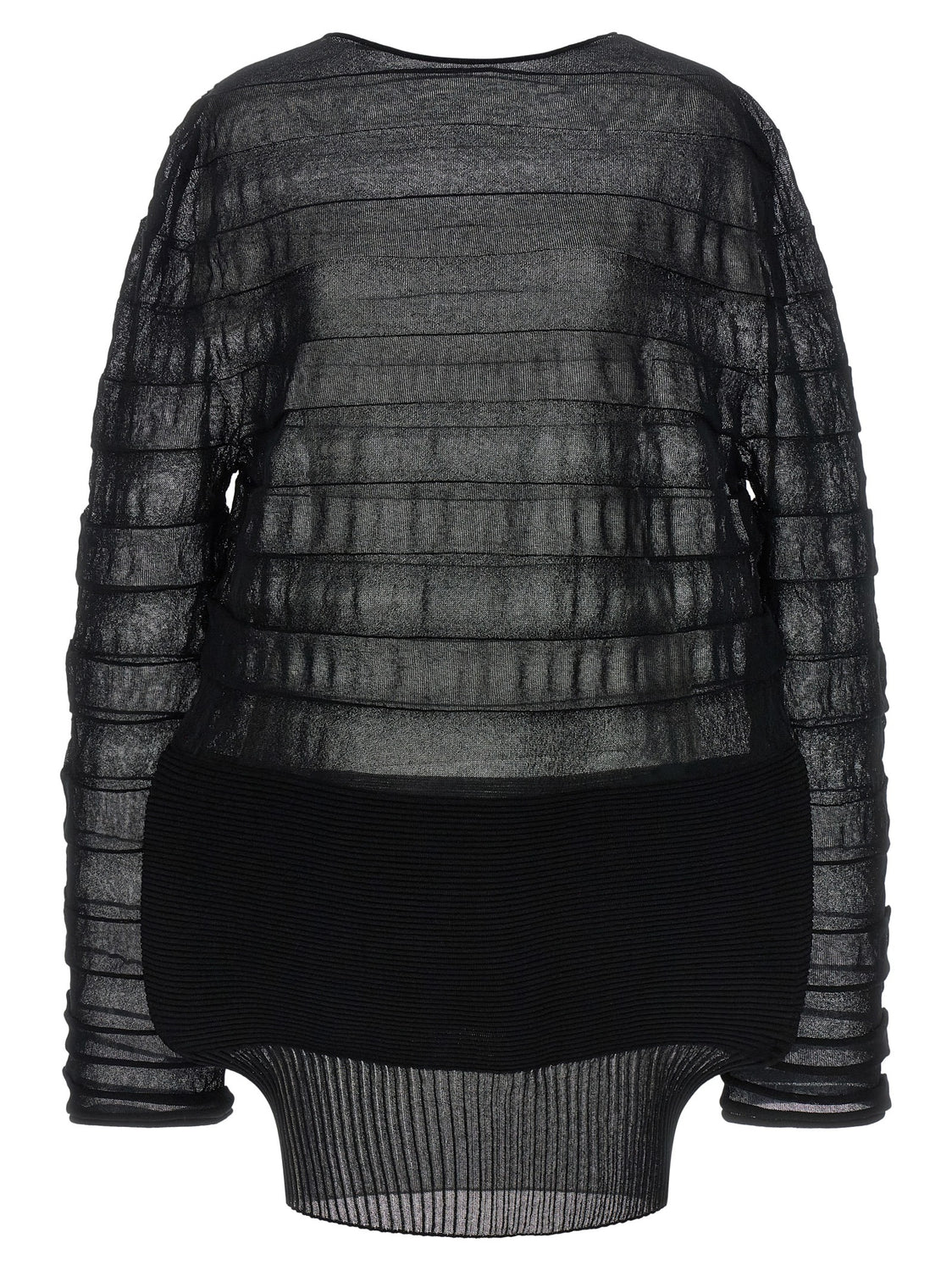 Black Polyester Sweatshirt