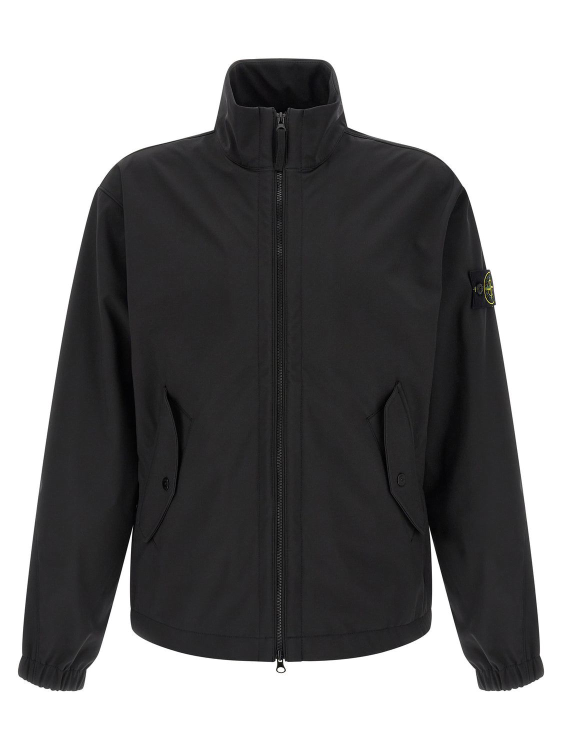 Black Polyester Shell Jacket