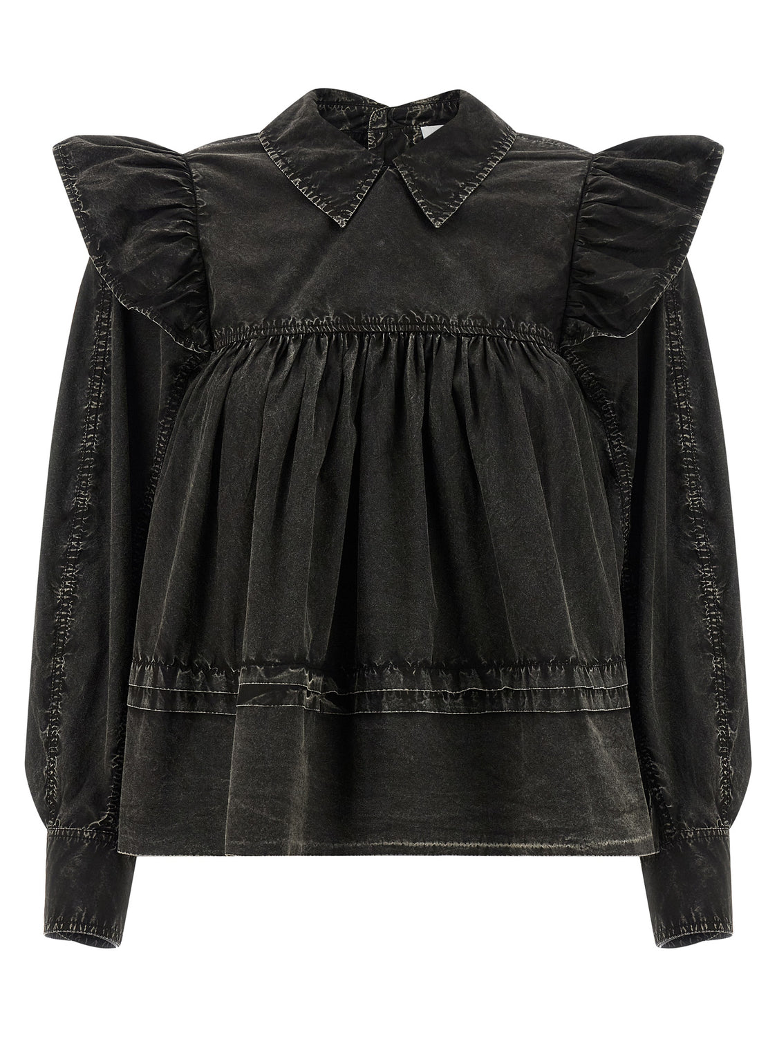 Black Organic Cotton Blouse