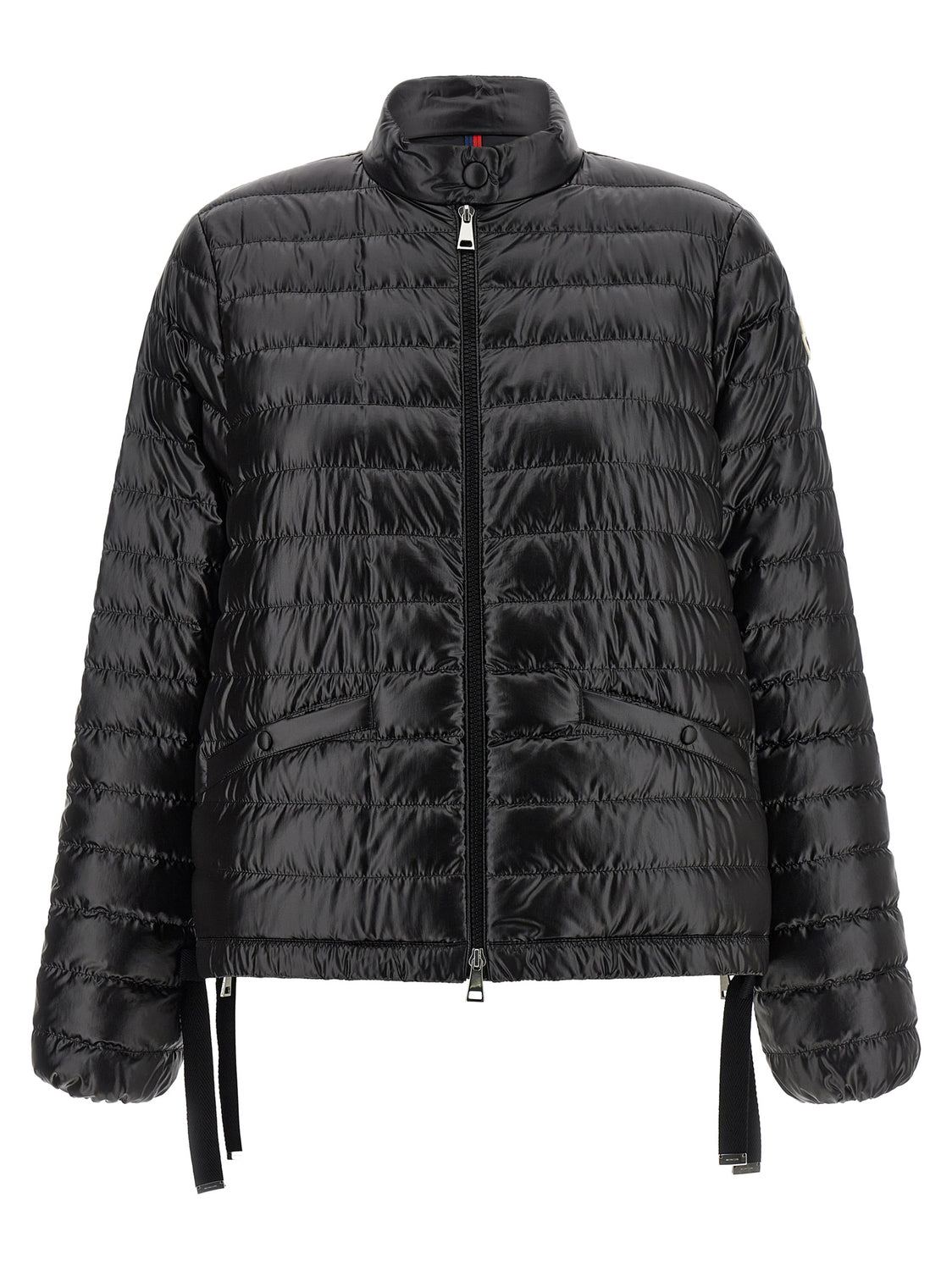 Black Polyamide Full-Length Jacket