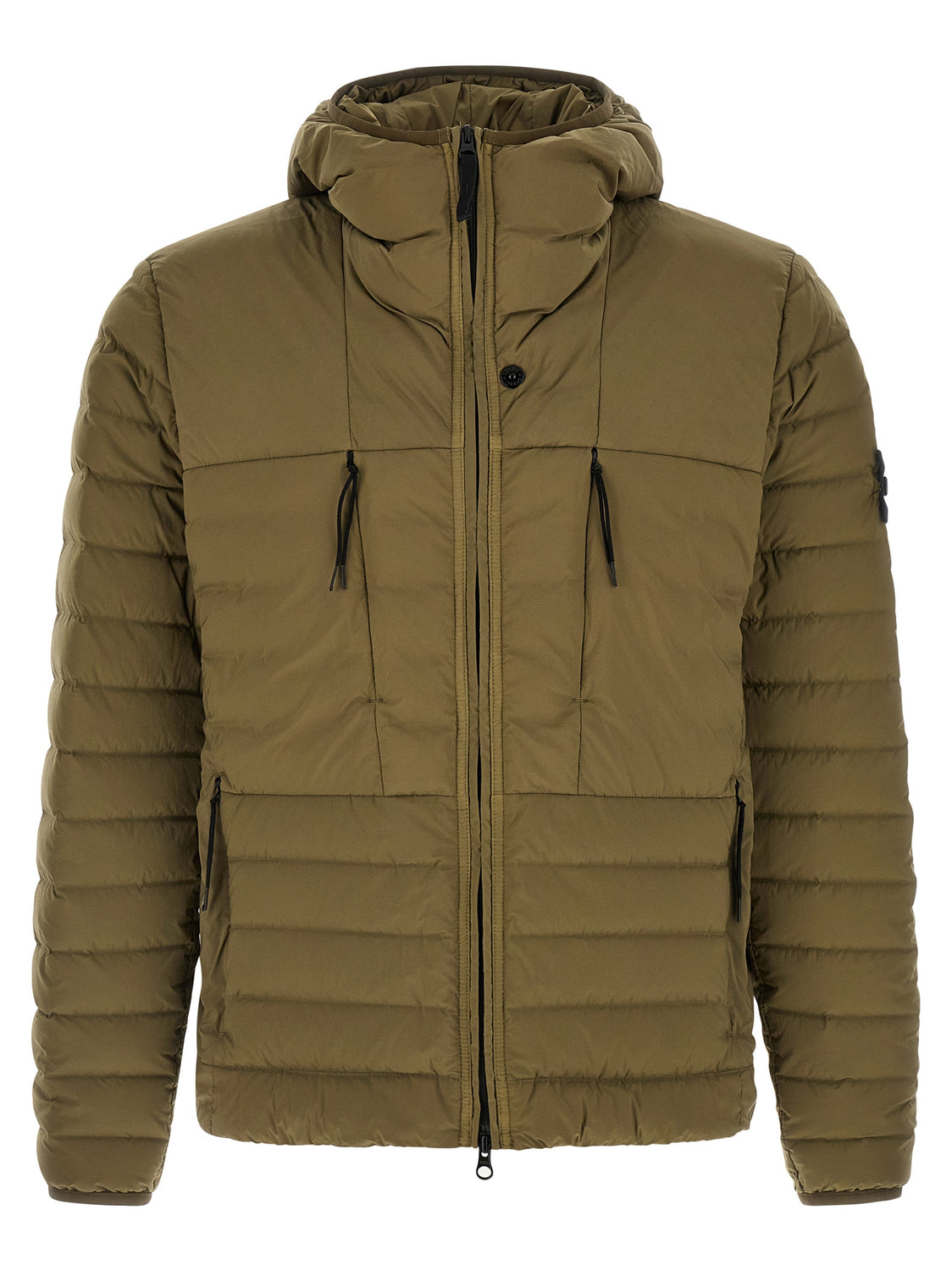 Bicolor Polyamide Full-Length Jacket