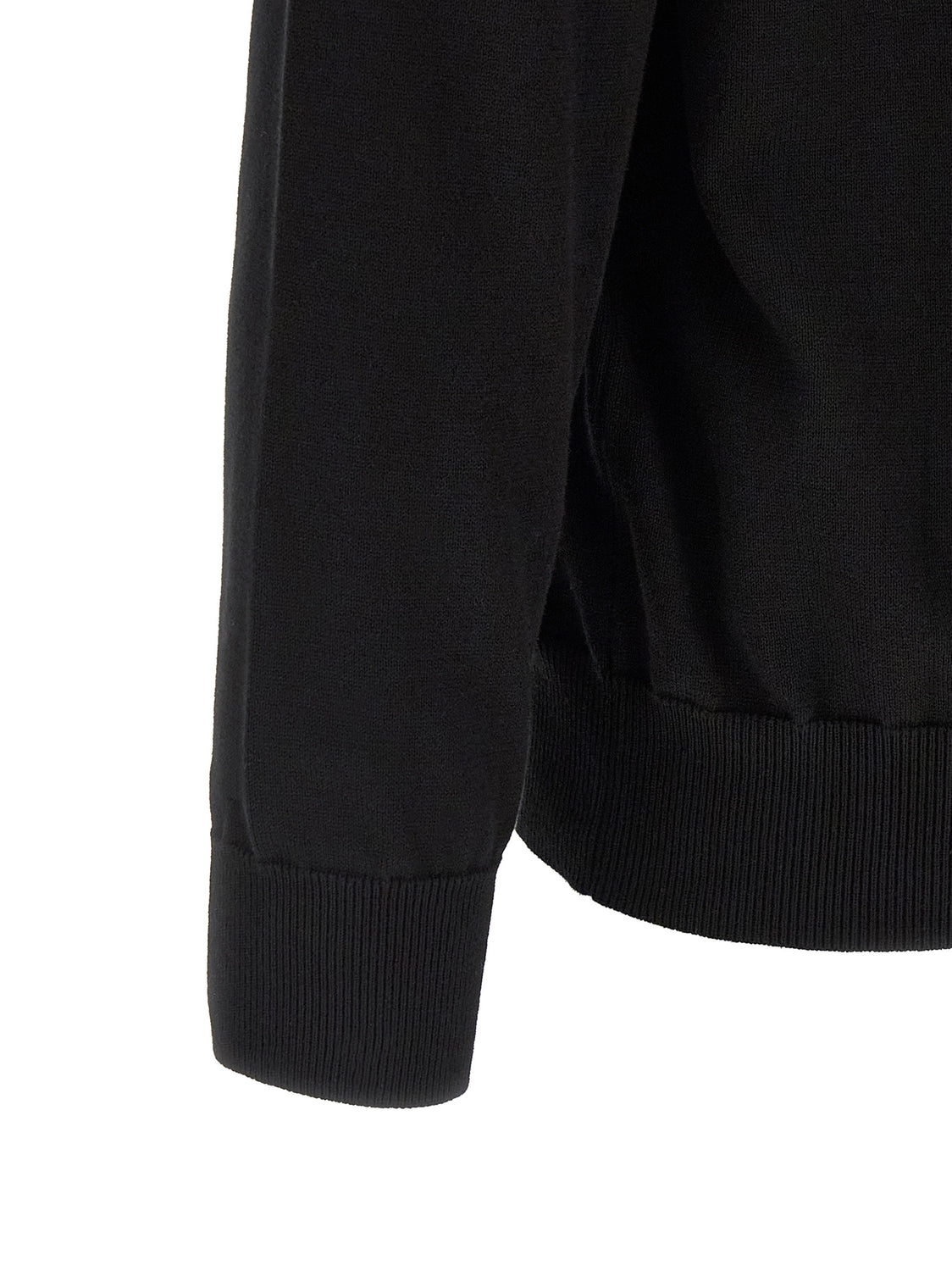 Black Cotton Cardigan