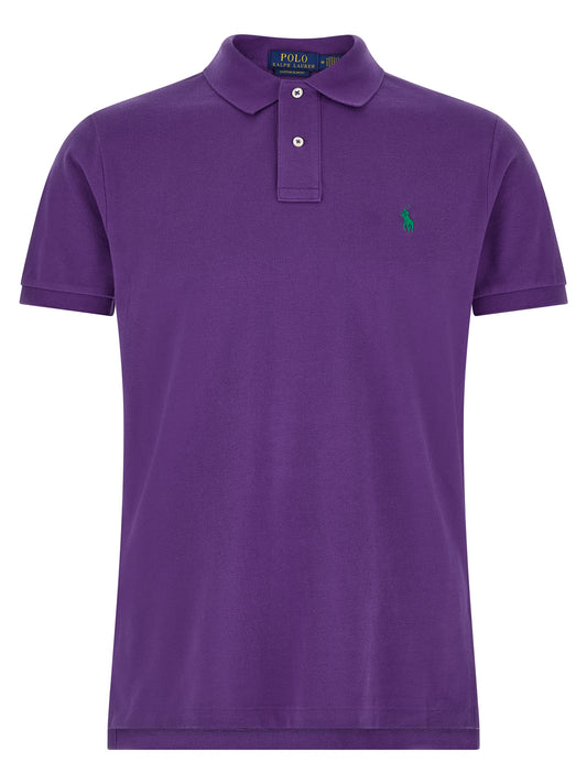 Purple Cotton Polo Shirt