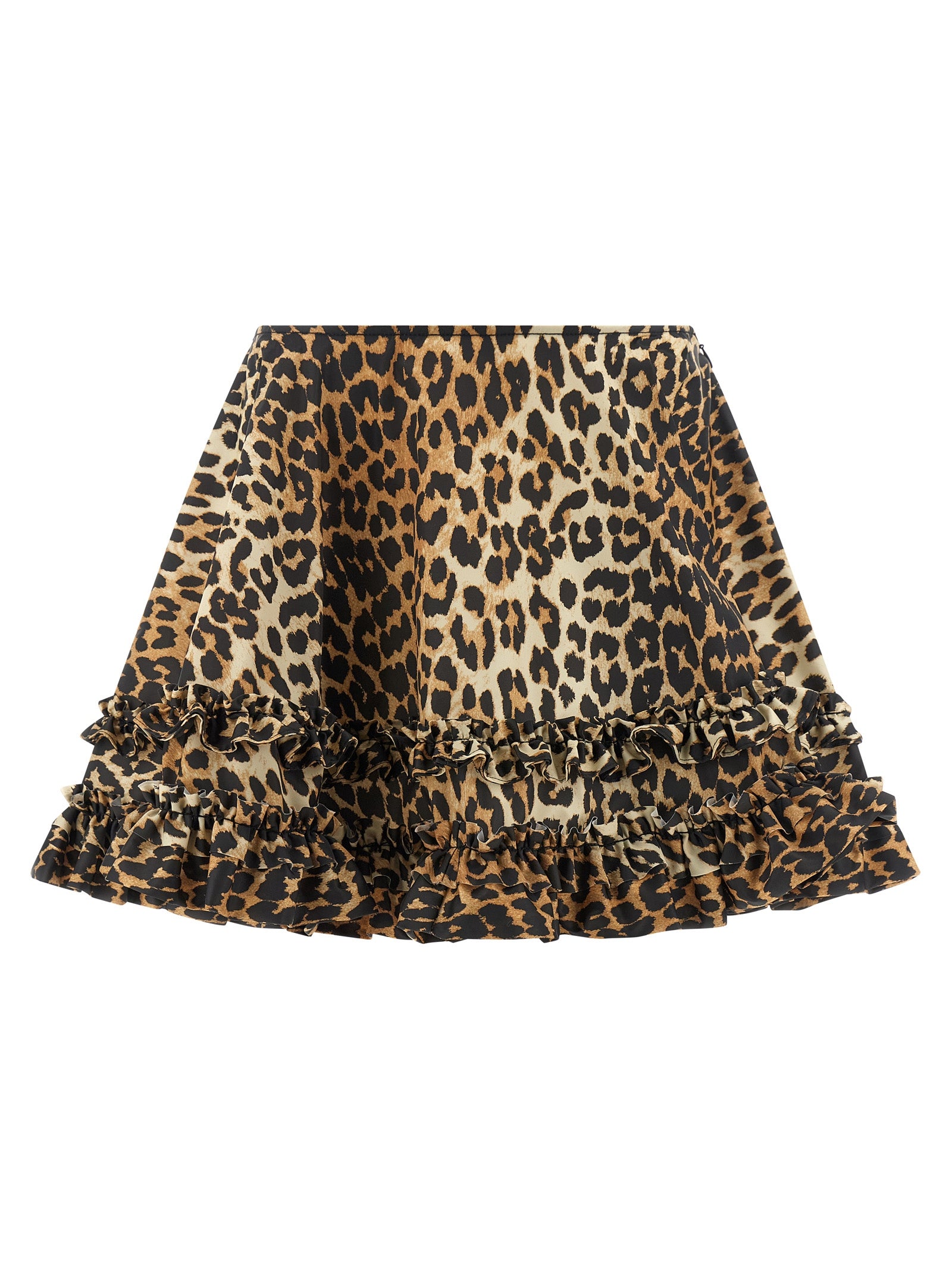 Brown Recycled Polyamide Long Skirt