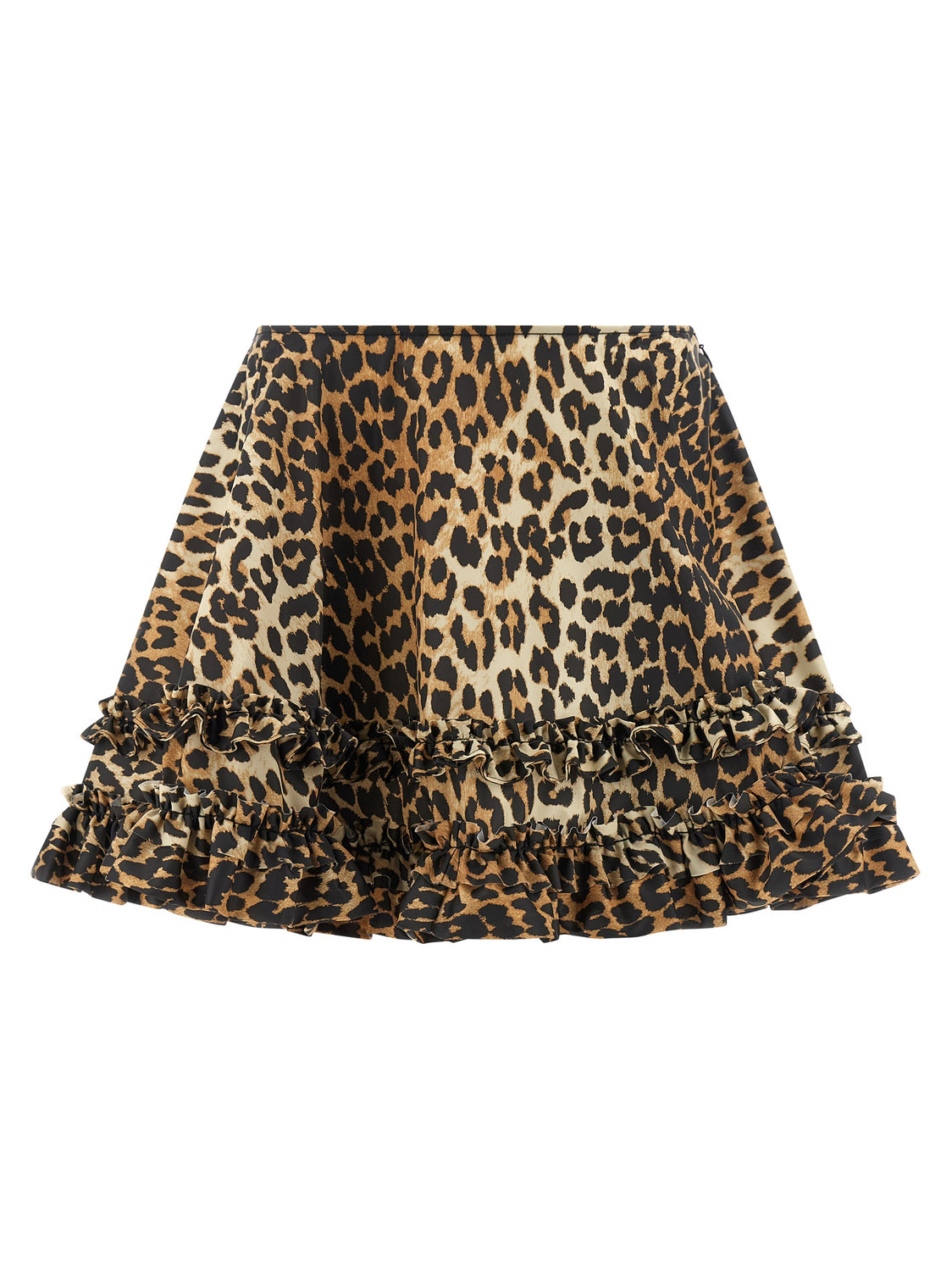 Brown Recycled Polyamide Long Skirt
