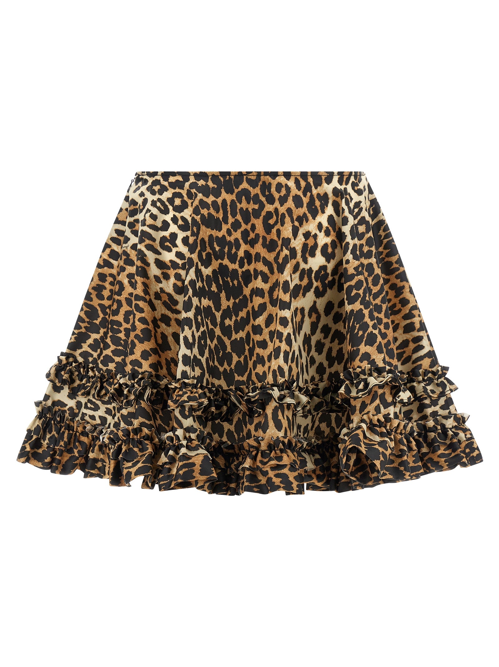 Brown Recycled Polyamide Long Skirt