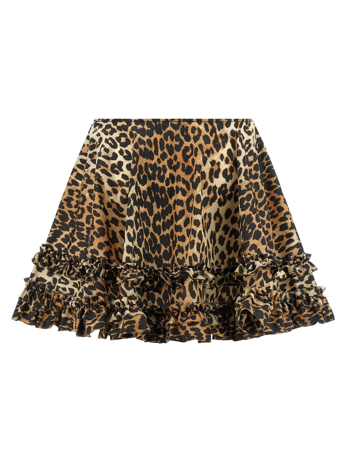 Brown Recycled Polyamide Long Skirt