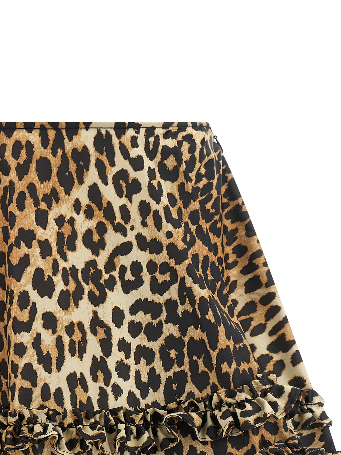 Brown Recycled Polyamide Long Skirt