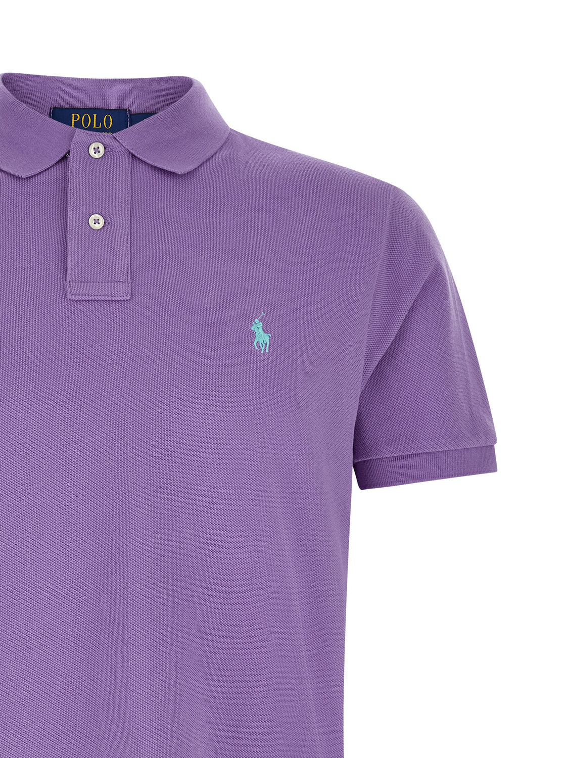 Purple Cotton Polo Shirt