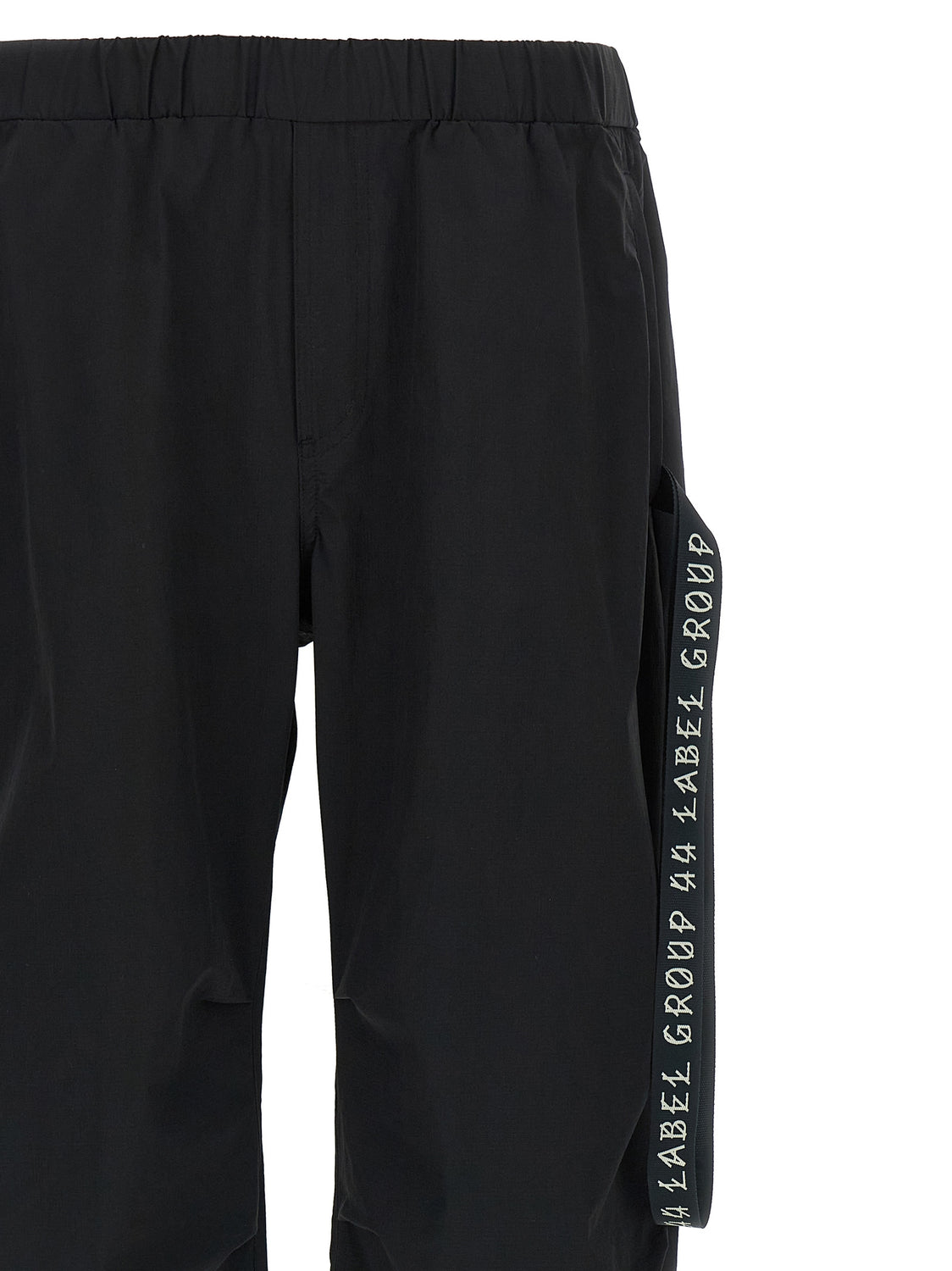 Black Polyamide Athletic Pants