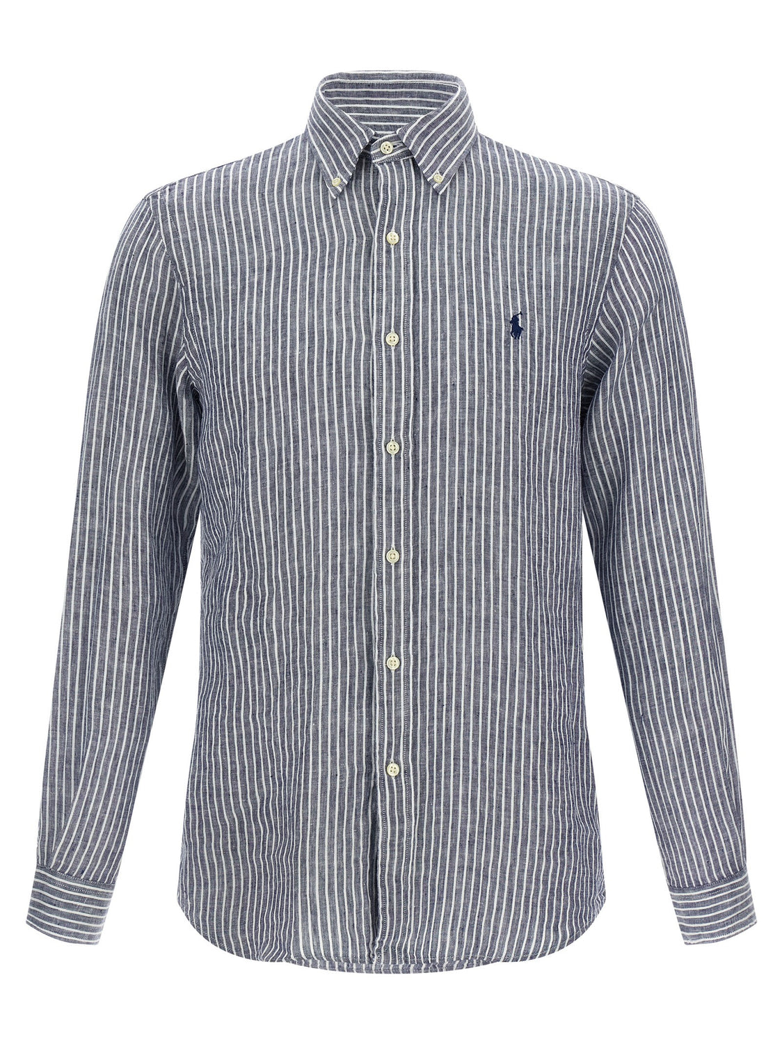 Blue Linen Blouse