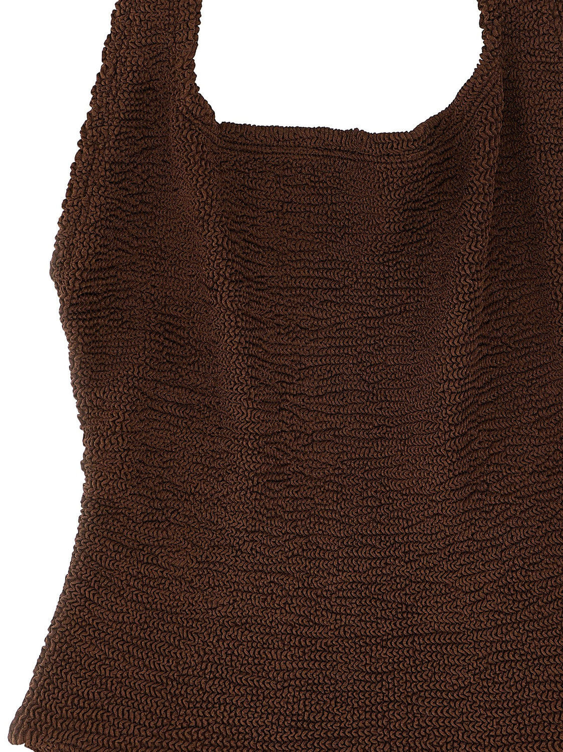 Brown Polyamide One-Piece Swimsuit