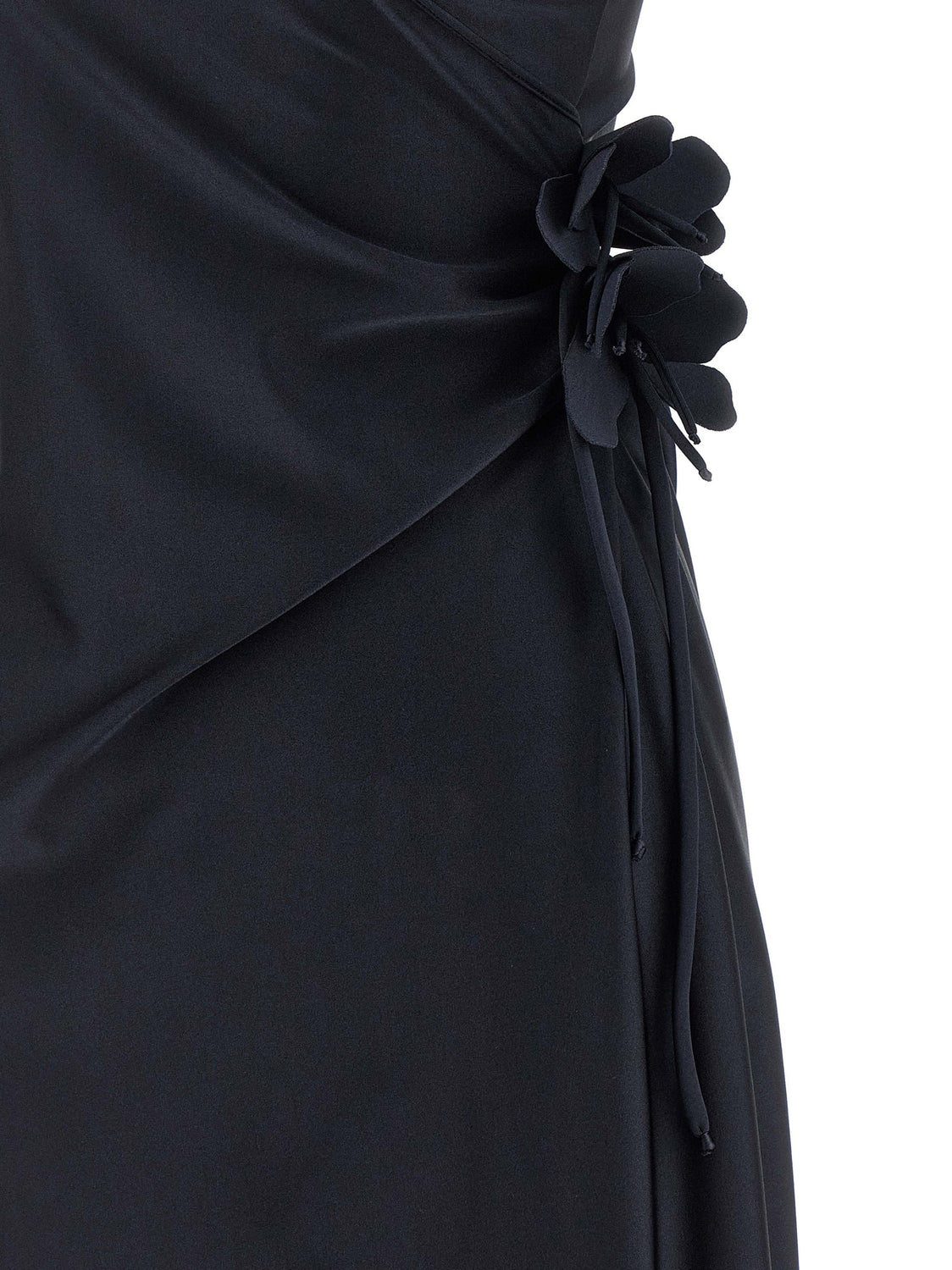 Black Polyamide Midi Dress