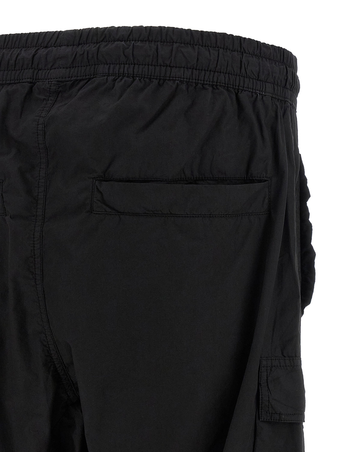 Black Organic Cotton Cargo Pants