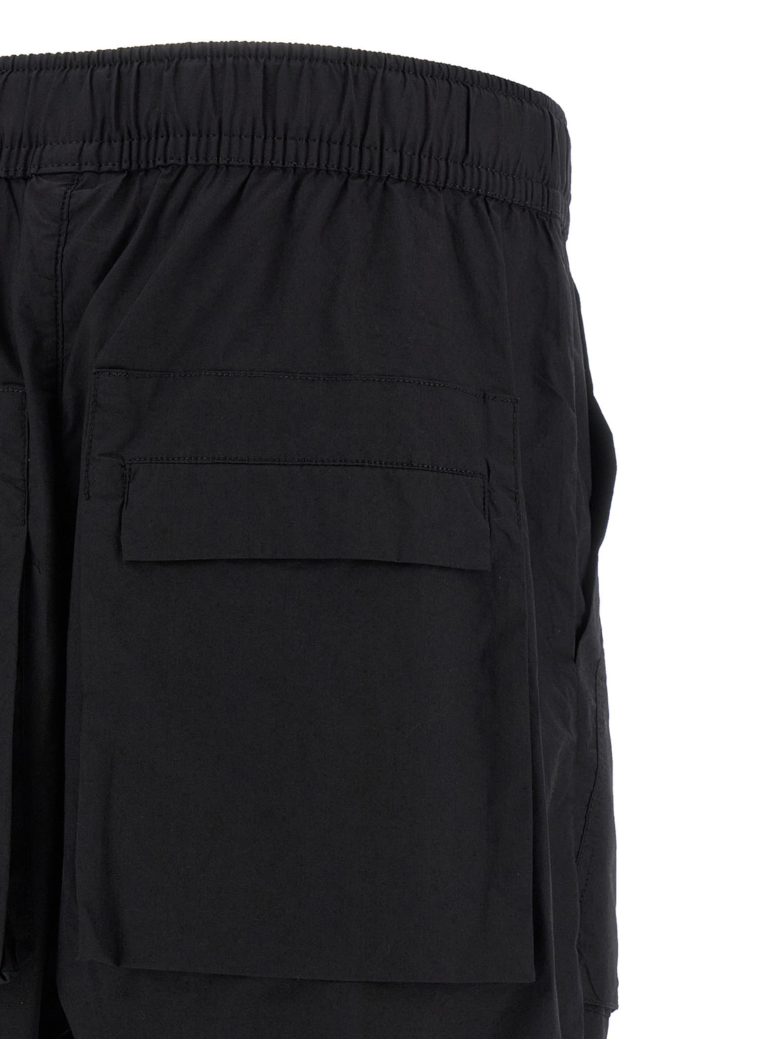 Black Cotton Athletic Pants