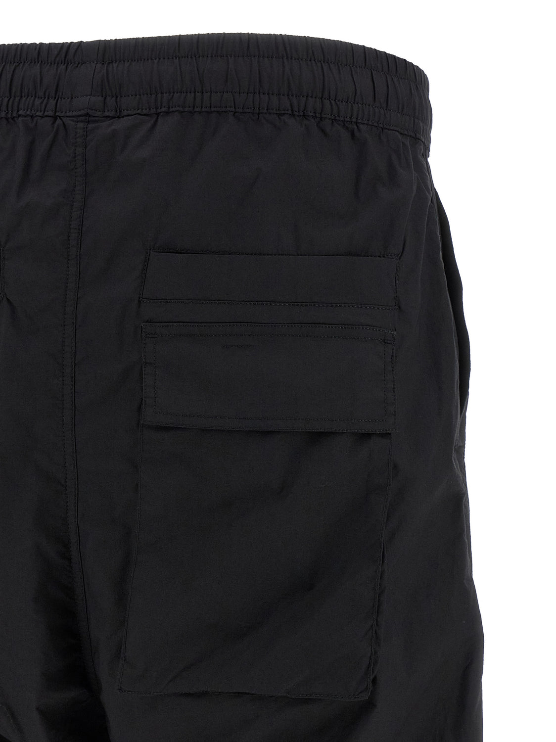 Black Cotton Casual Pants