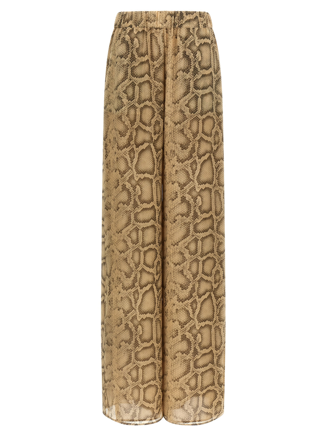Beige Polyester Pants
