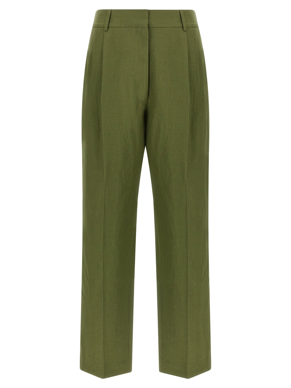 Bicolor Linen Casual Pants