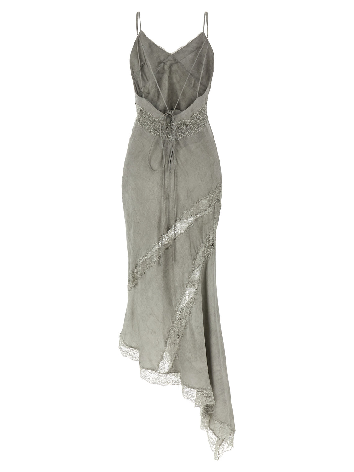 Gray Viscose Long Dress