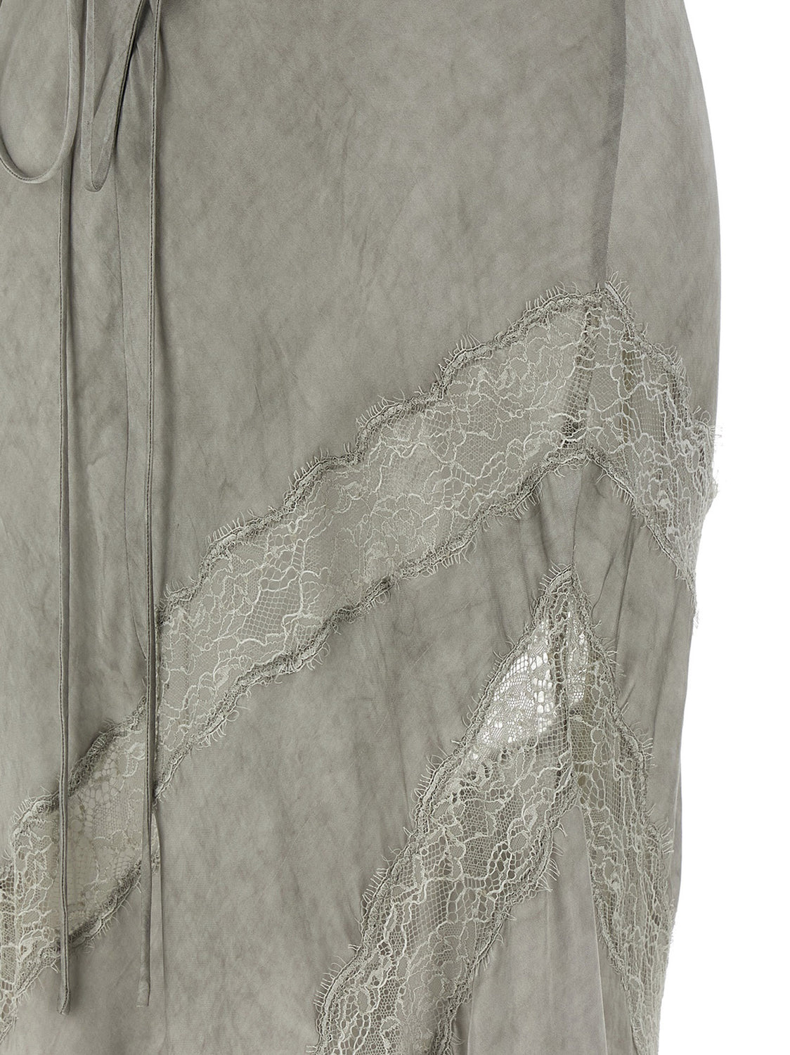 Gray Viscose Long Dress