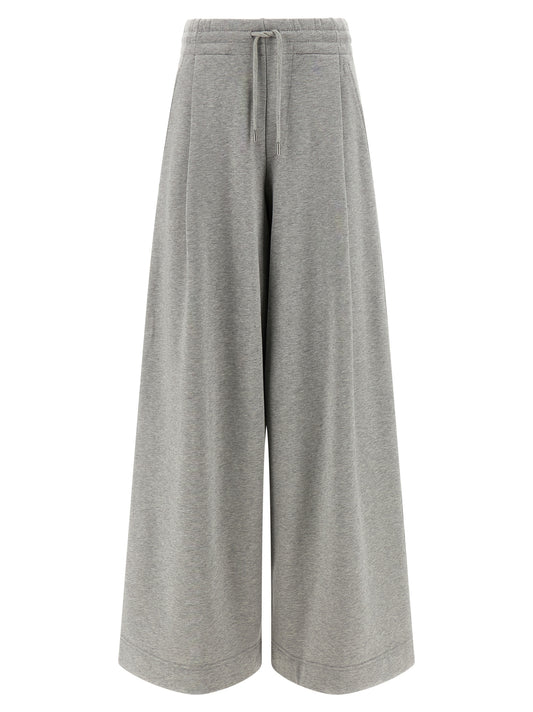 Gray Cotton Casual Pants