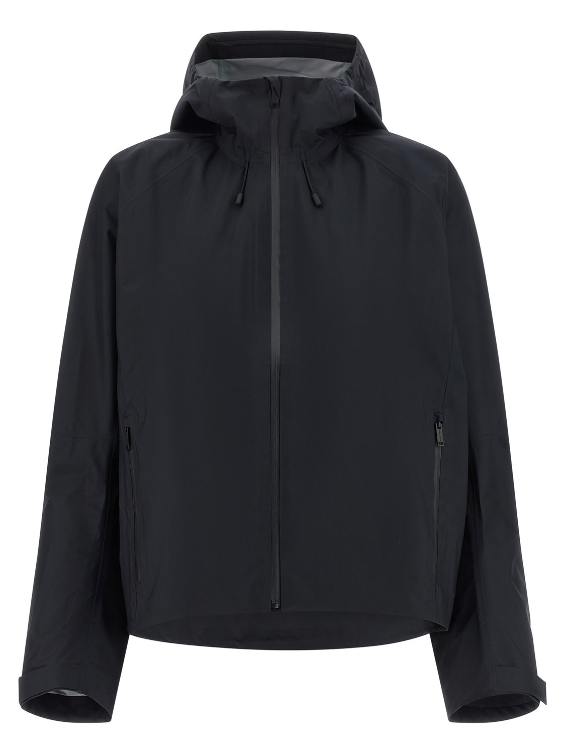 Black Polyester Shell Jacket