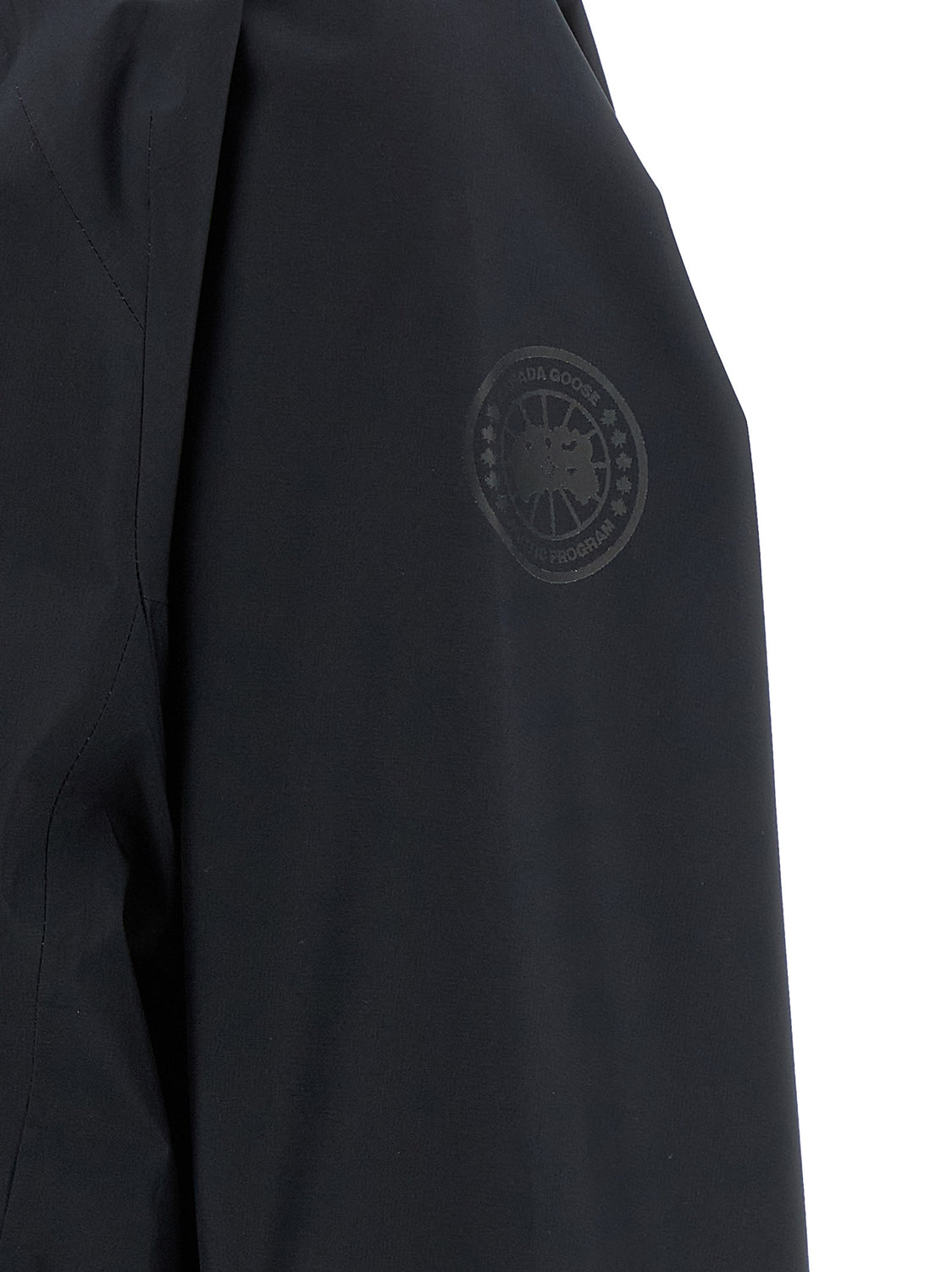 Black Polyester Shell Jacket