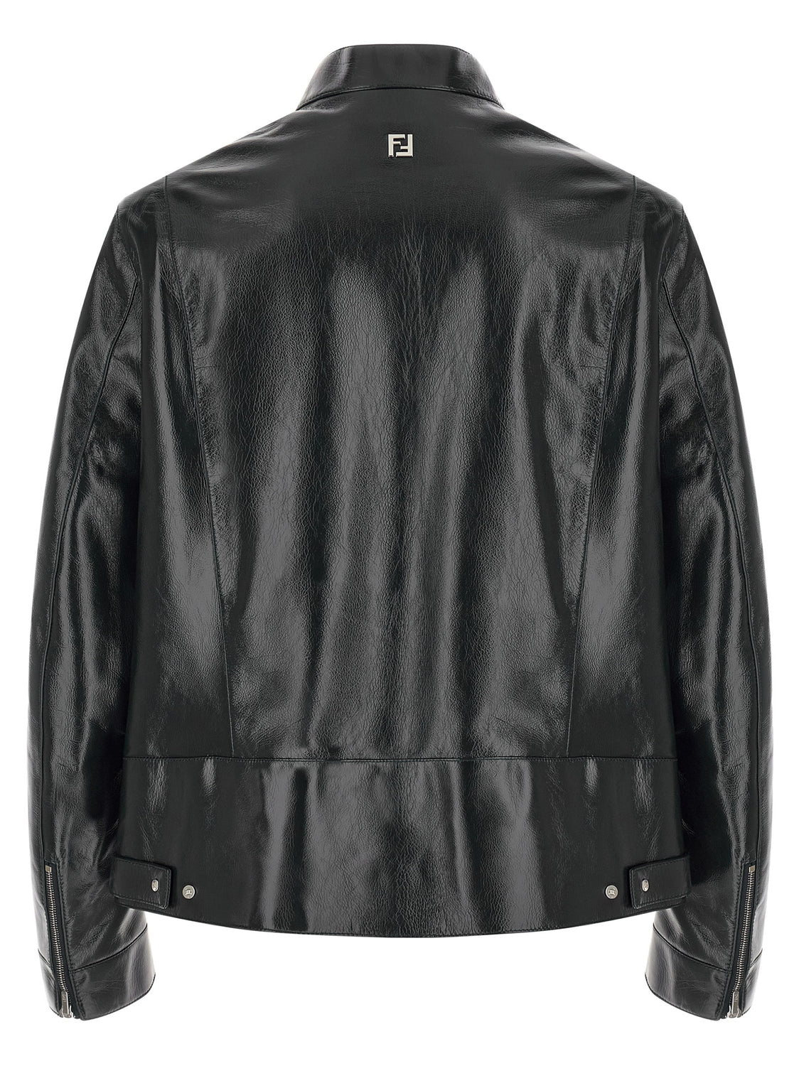 Blue Lamb Leather Leather Jacket