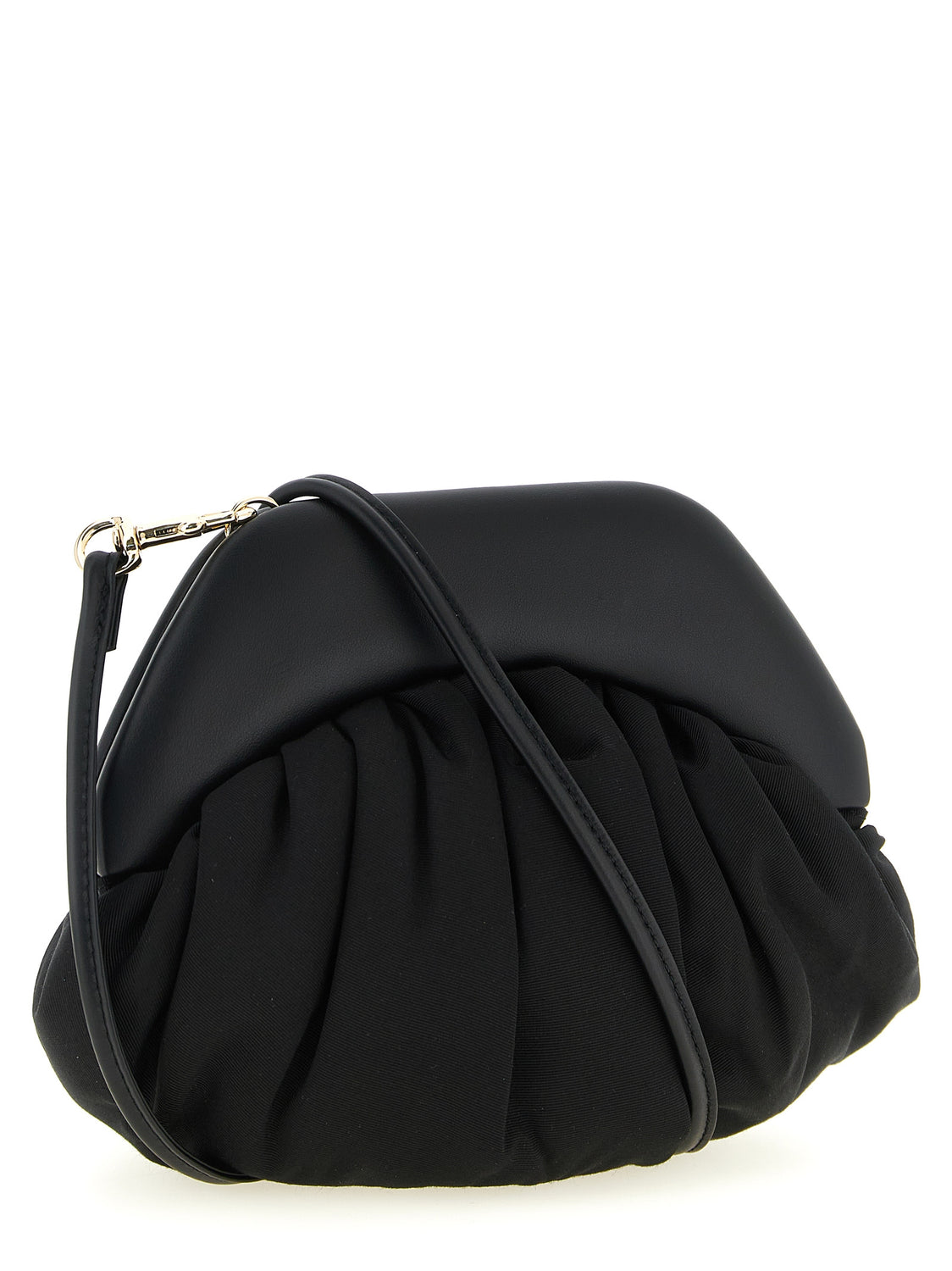 Black Viscose Clutch Bag