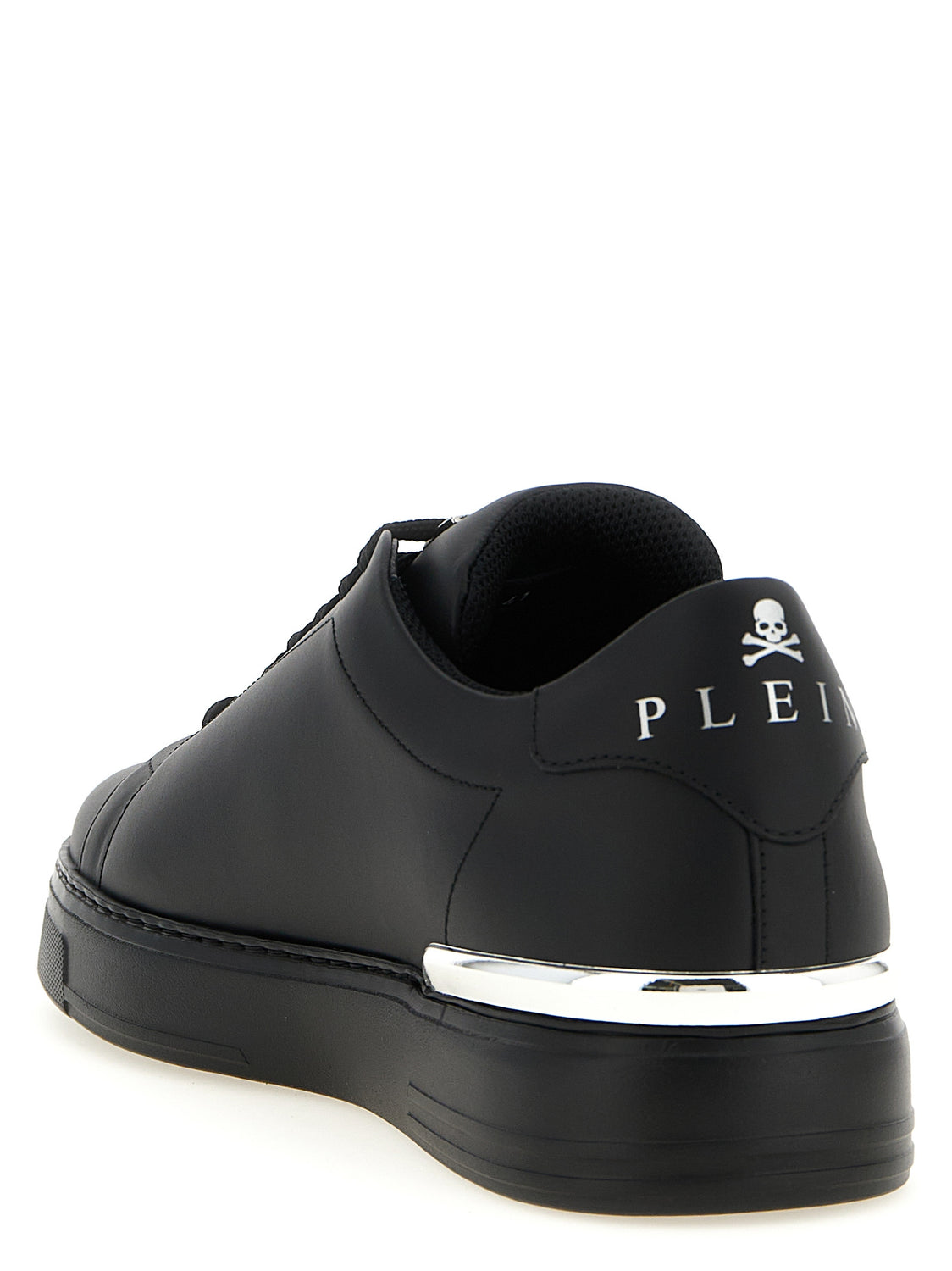 Black Calfskin Low Top Sneakers