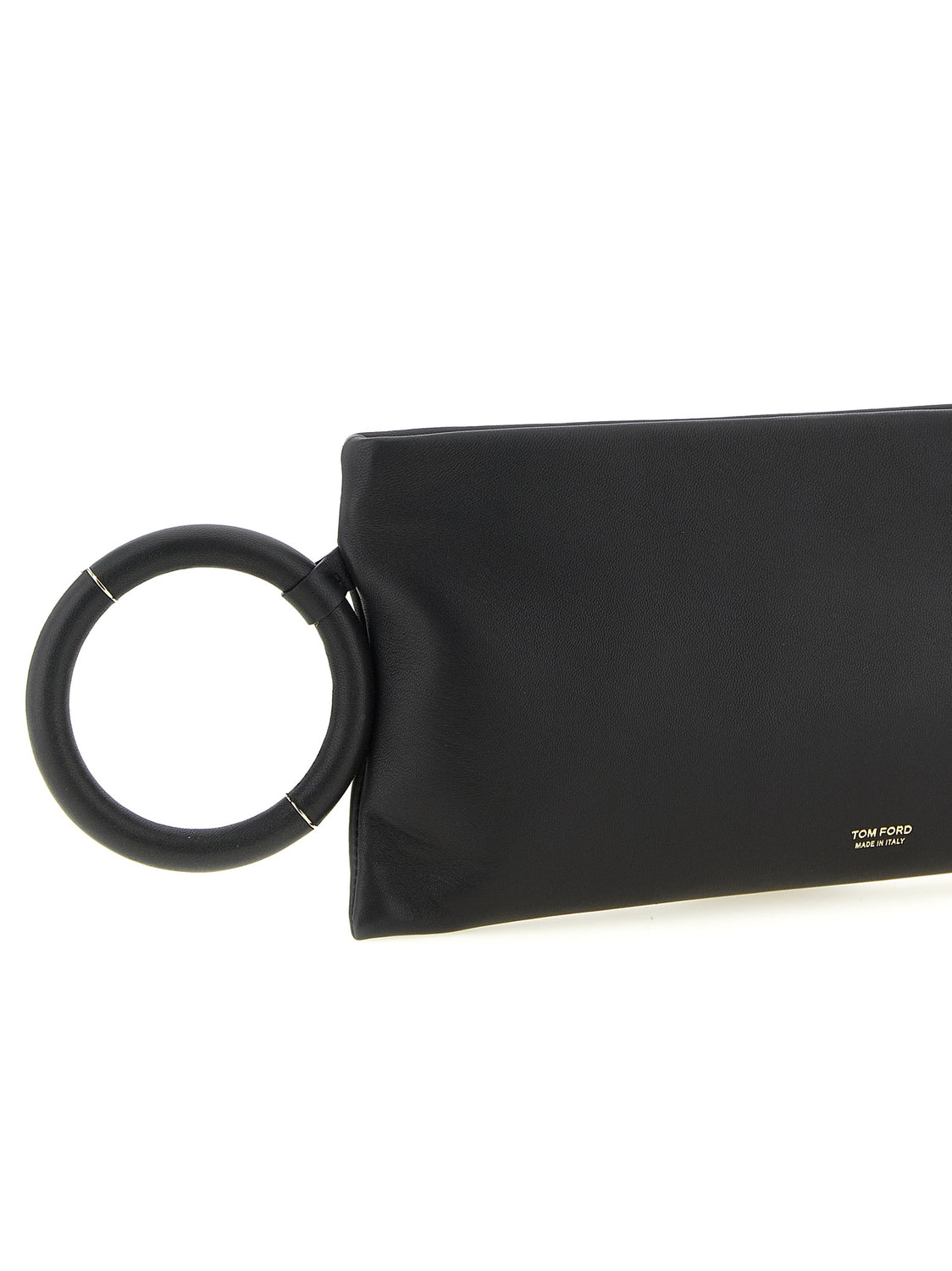 Black Lambskin Clutch Bag
